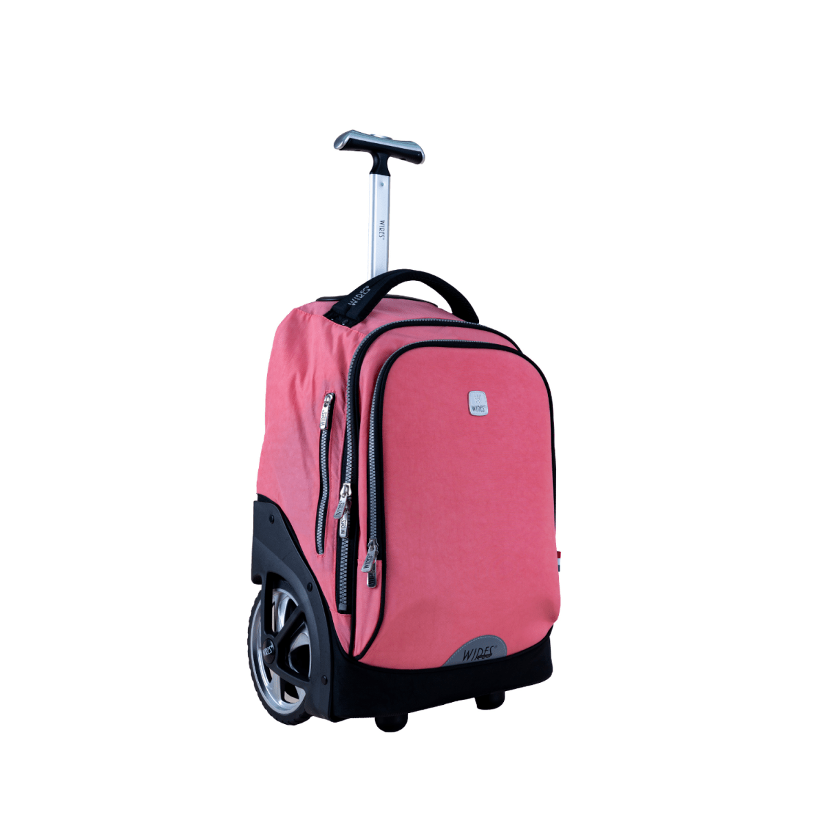 Orange Big Wheel School Bag Trolley Set of 3 (Lunch Bag & Pencil Case) - MOON - Back 2 School - Wires