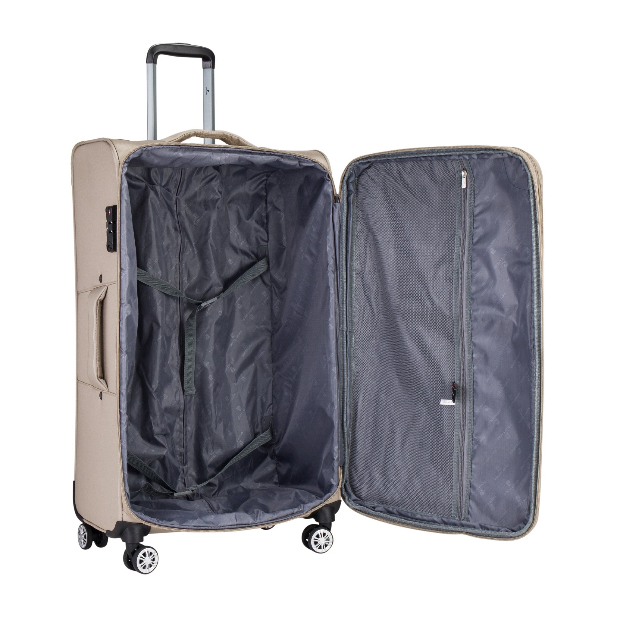 PC Softcase Trolley Set of 3 - Beige - MOON - Luggage & Travel Accessories - Pierre Cardin