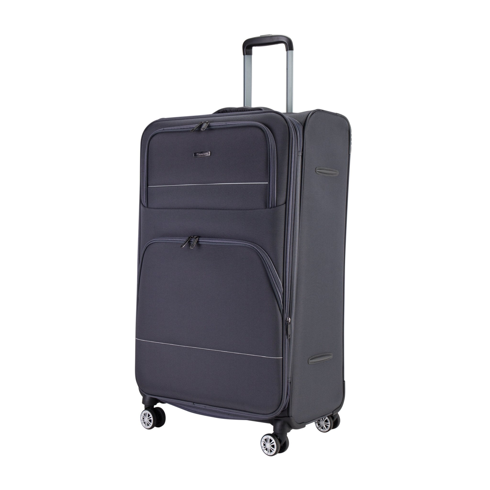 PC Softcase Trolley Set of 3 - Dark Grey - MOON - Luggage & Travel Accessories - Pierre Cardin