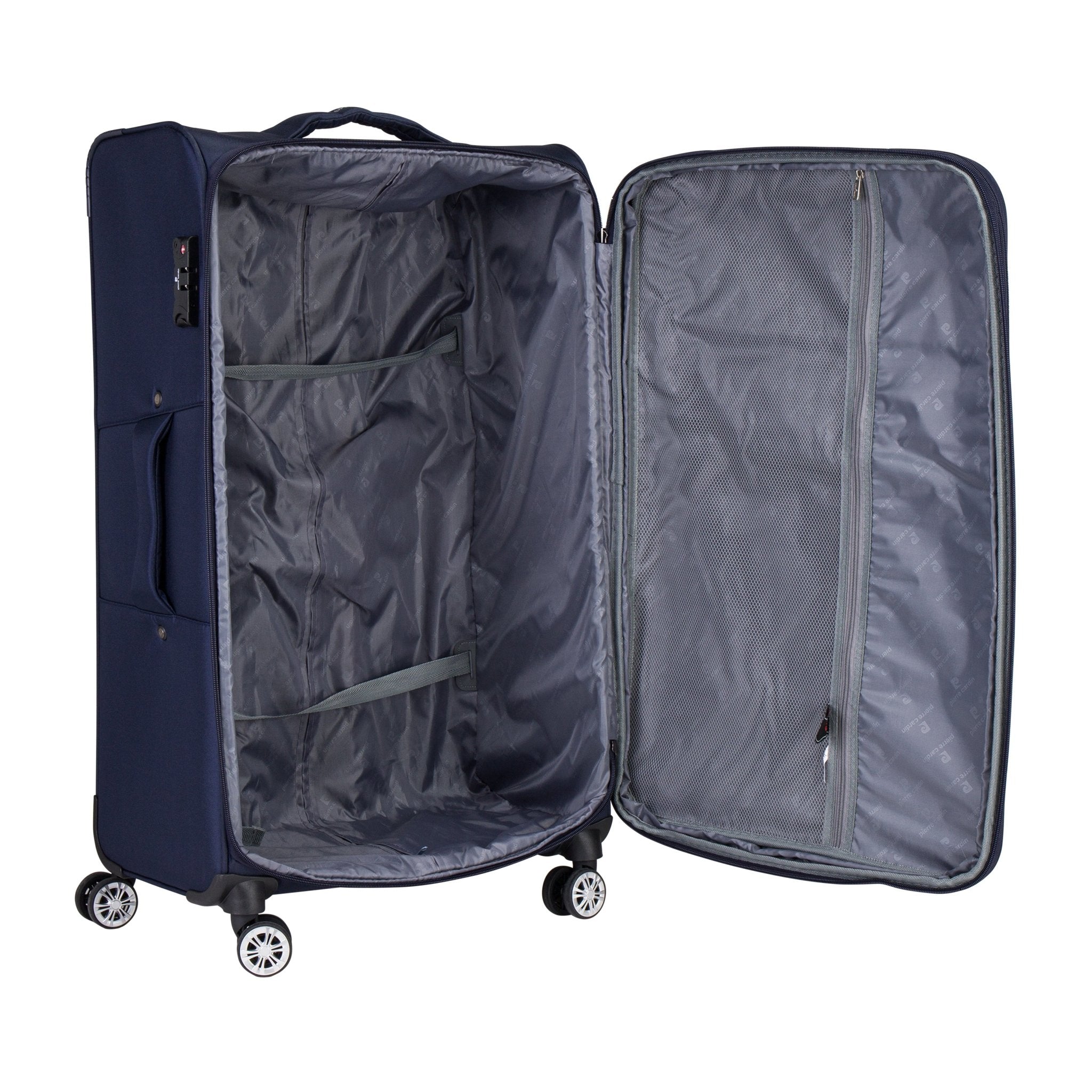 PC Softcase Trolley Set of 3 - Navy - MOON - Luggage & Travel Accessories - Pierre Cardin