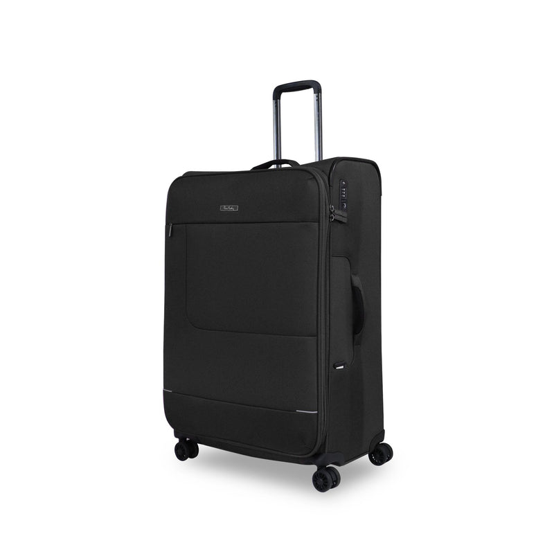 Pierre Cardin Softcase Airlite Collection-Set Of 3 Black - MOON - Luggage & Travel Accessories - Pierre Cardin - Pierre Cardin Softcase Airlite Collection-Set Of 3 Black - Black - Luggage set - 4
