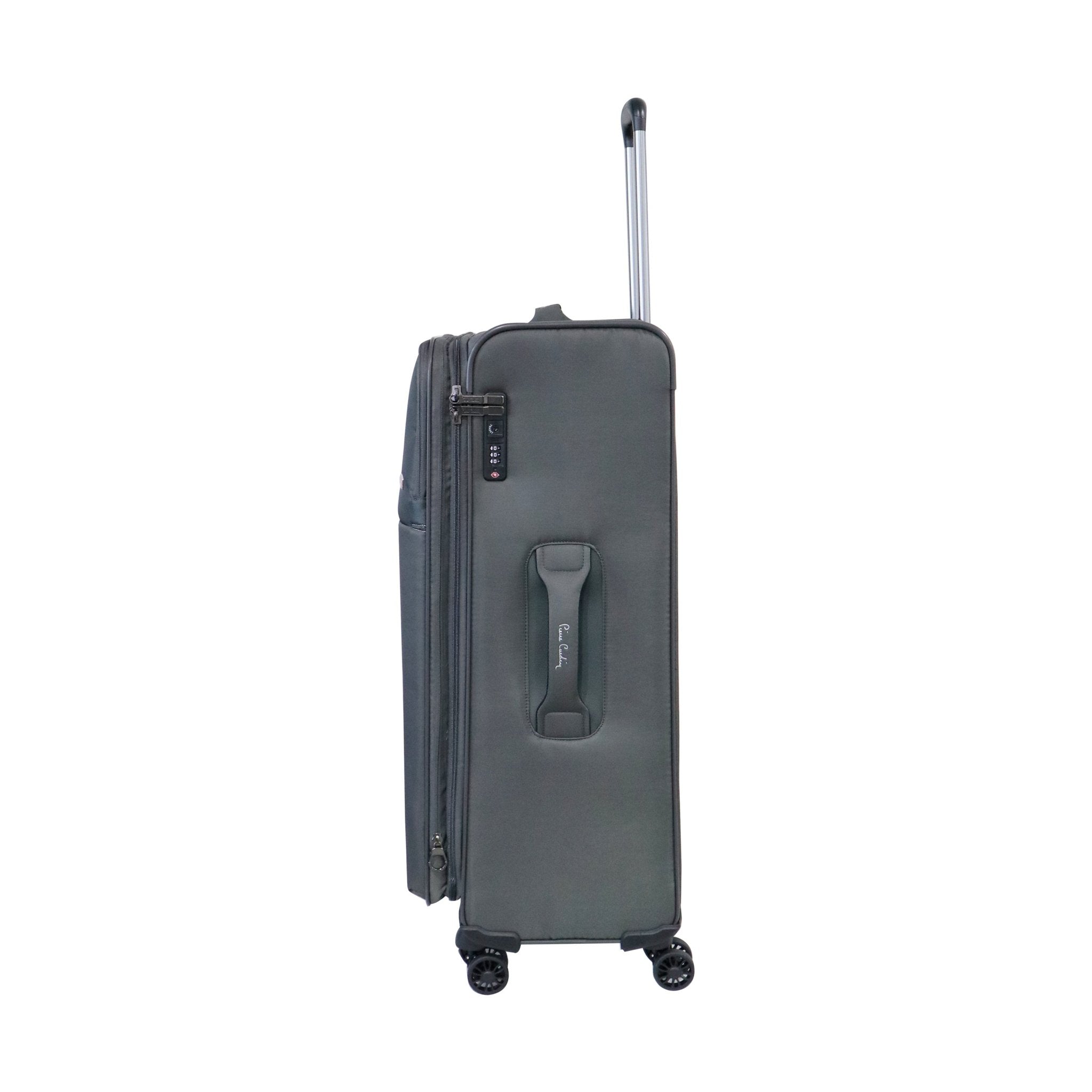 Pierre Cardin Softside Mercury Luggage Set of 3 Grey - MOON - Luggage - Pierre Cardin - Pierre Cardin Softside Mercury Luggage Set of 3 Grey - Luggage Set - 3