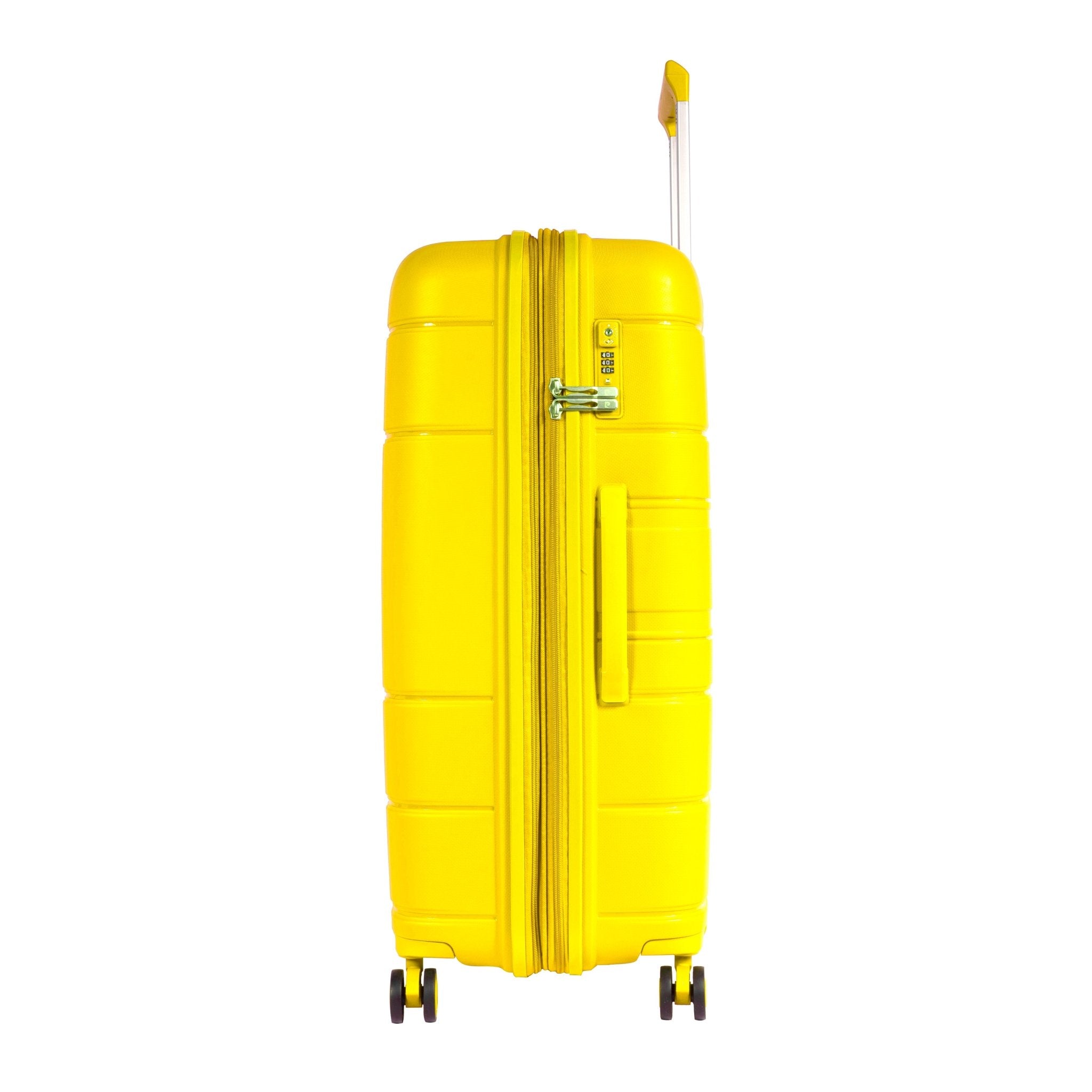 Pierre Cardin Upright Flexible/Hardcase Trolley Set of 4, Yellow - MOON - Luggage & Travel Accessories - Pierre Cardin - Pierre Cardin Upright Flexible/Hardcase Trolley Set of 4, Yellow - Luggage set - 3