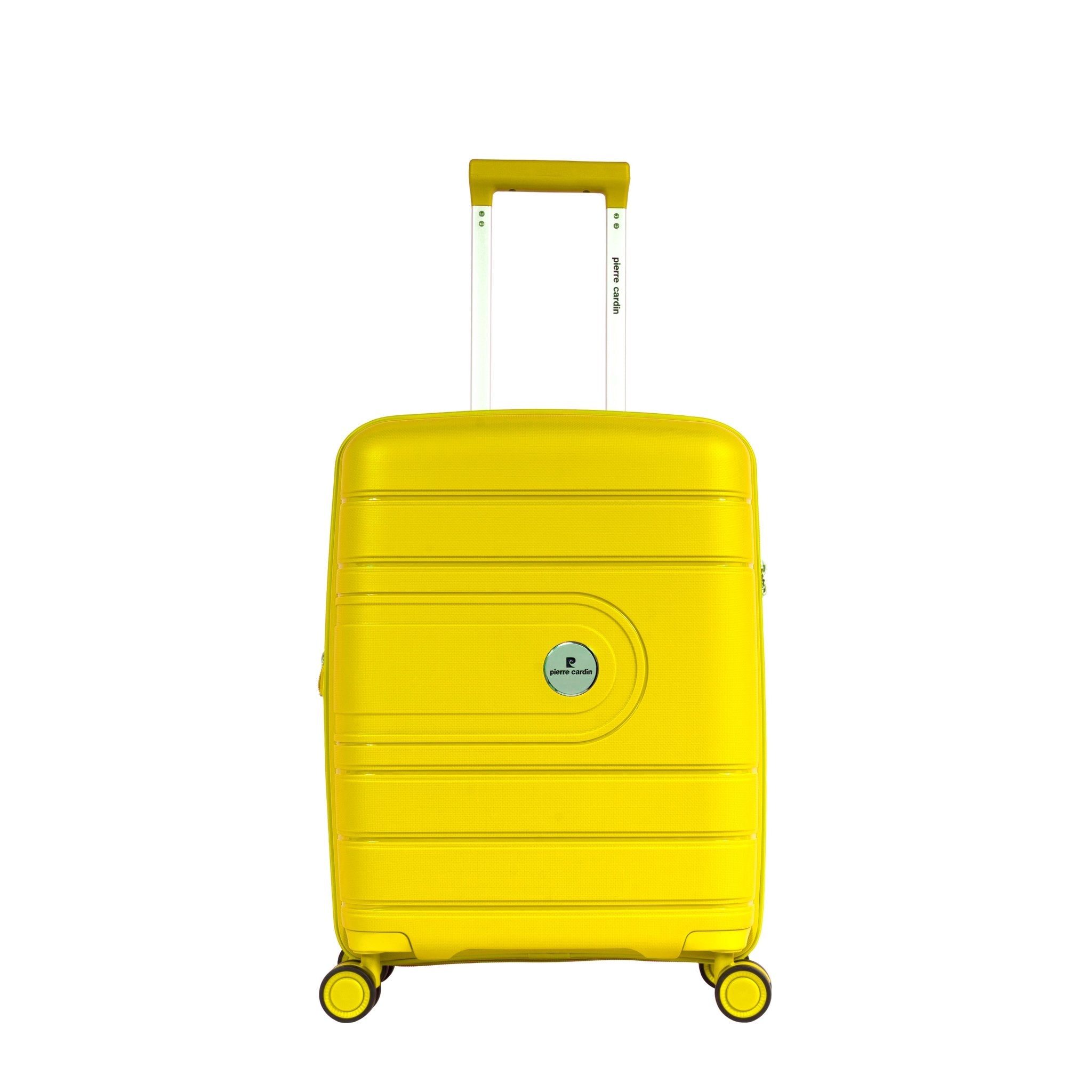 Pierre Cardin Upright Flexible/Hardcase Trolley Set of 4, Yellow - MOON - Luggage & Travel Accessories - Pierre Cardin - Pierre Cardin Upright Flexible/Hardcase Trolley Set of 4, Yellow - Luggage set - 7