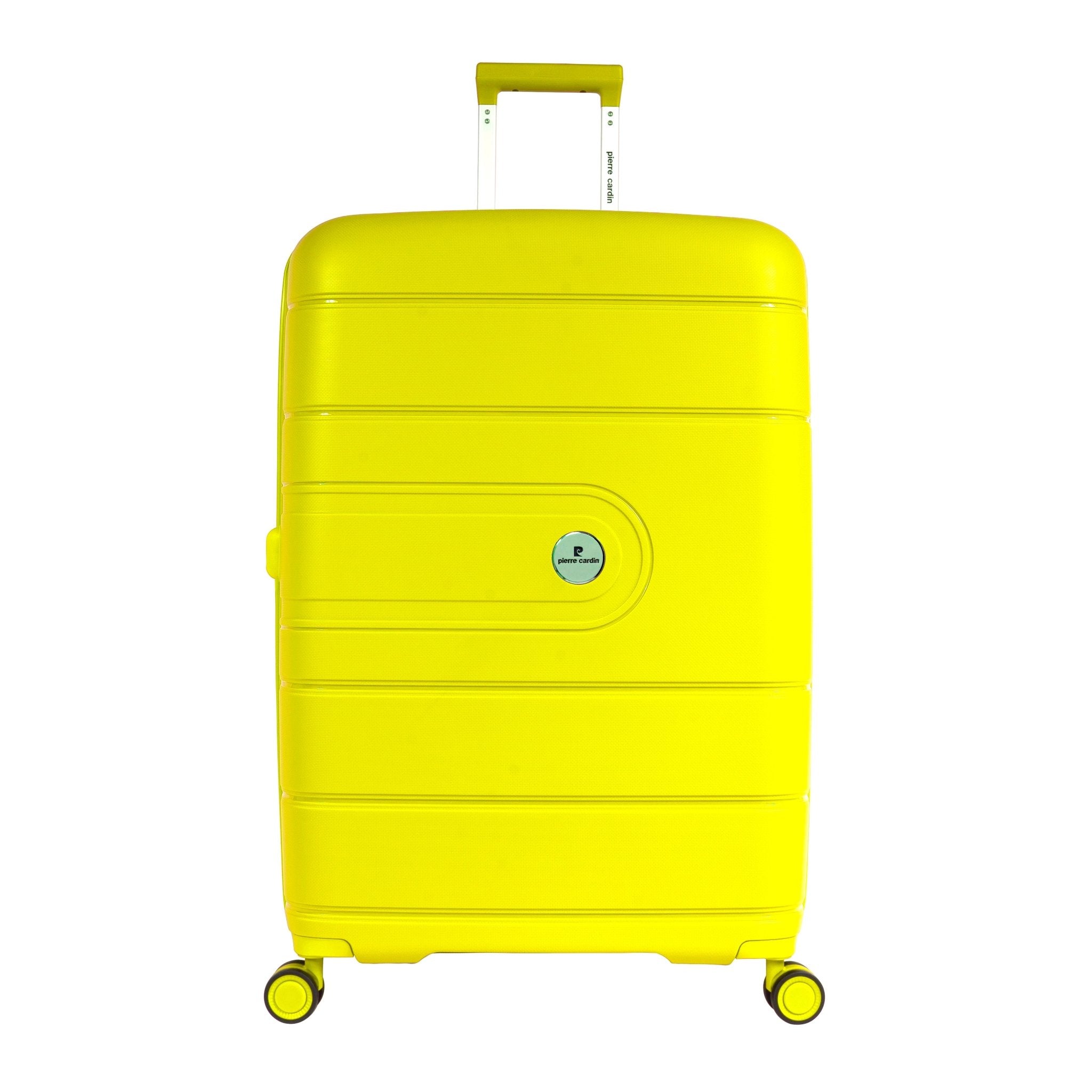 Pierre Cardin Upright Flexible/Hardcase Trolley Set of 4, Yellow - MOON - Luggage & Travel Accessories - Pierre Cardin - Pierre Cardin Upright Flexible/Hardcase Trolley Set of 4, Yellow - Luggage set - 2