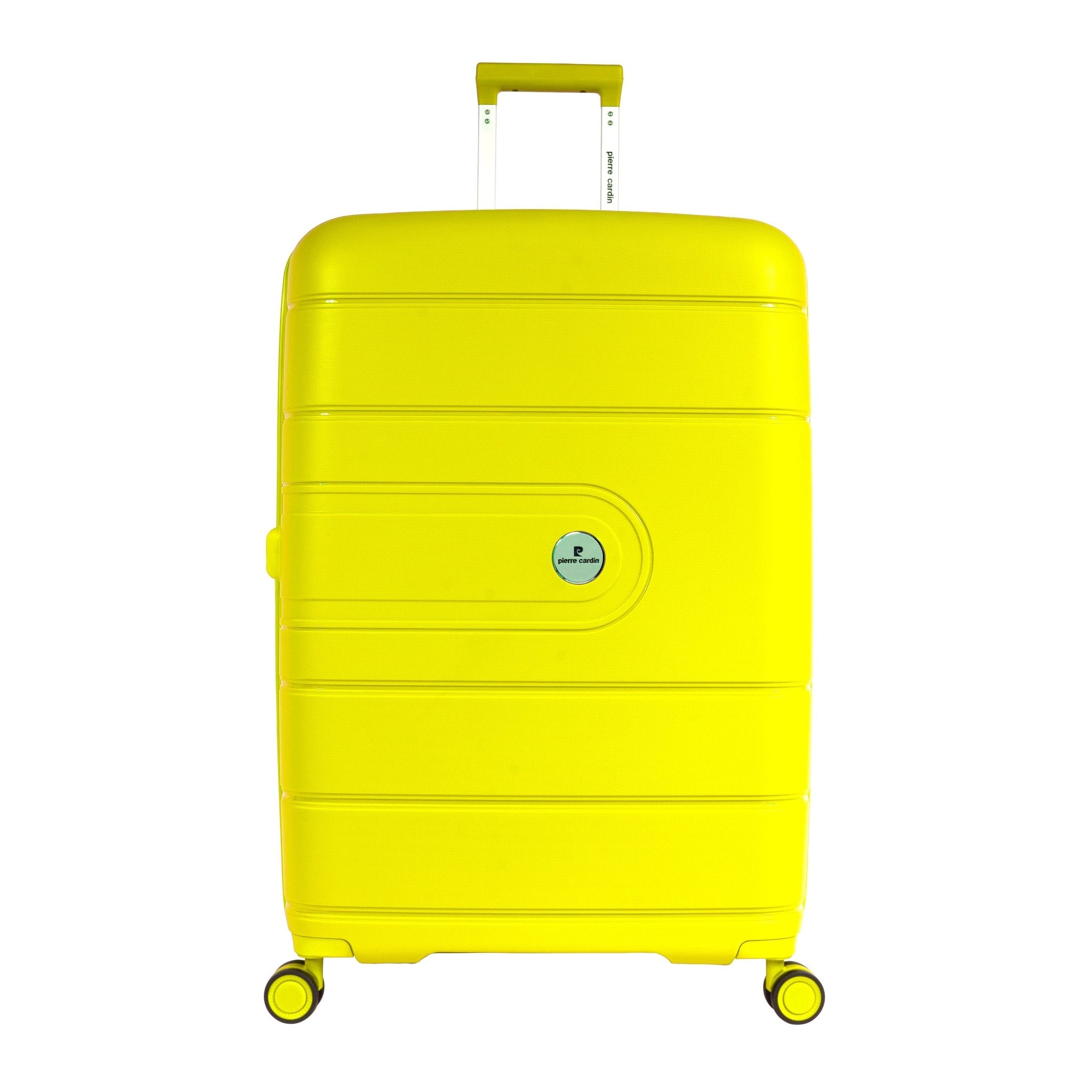 Pierre Cardin Upright Flexible/Hardcase Trolley Set of 4, Yellow - MOON - Luggage & Travel Accessories - Pierre Cardin - Pierre Cardin Upright Flexible/Hardcase Trolley Set of 4, Yellow - Luggage set - 2