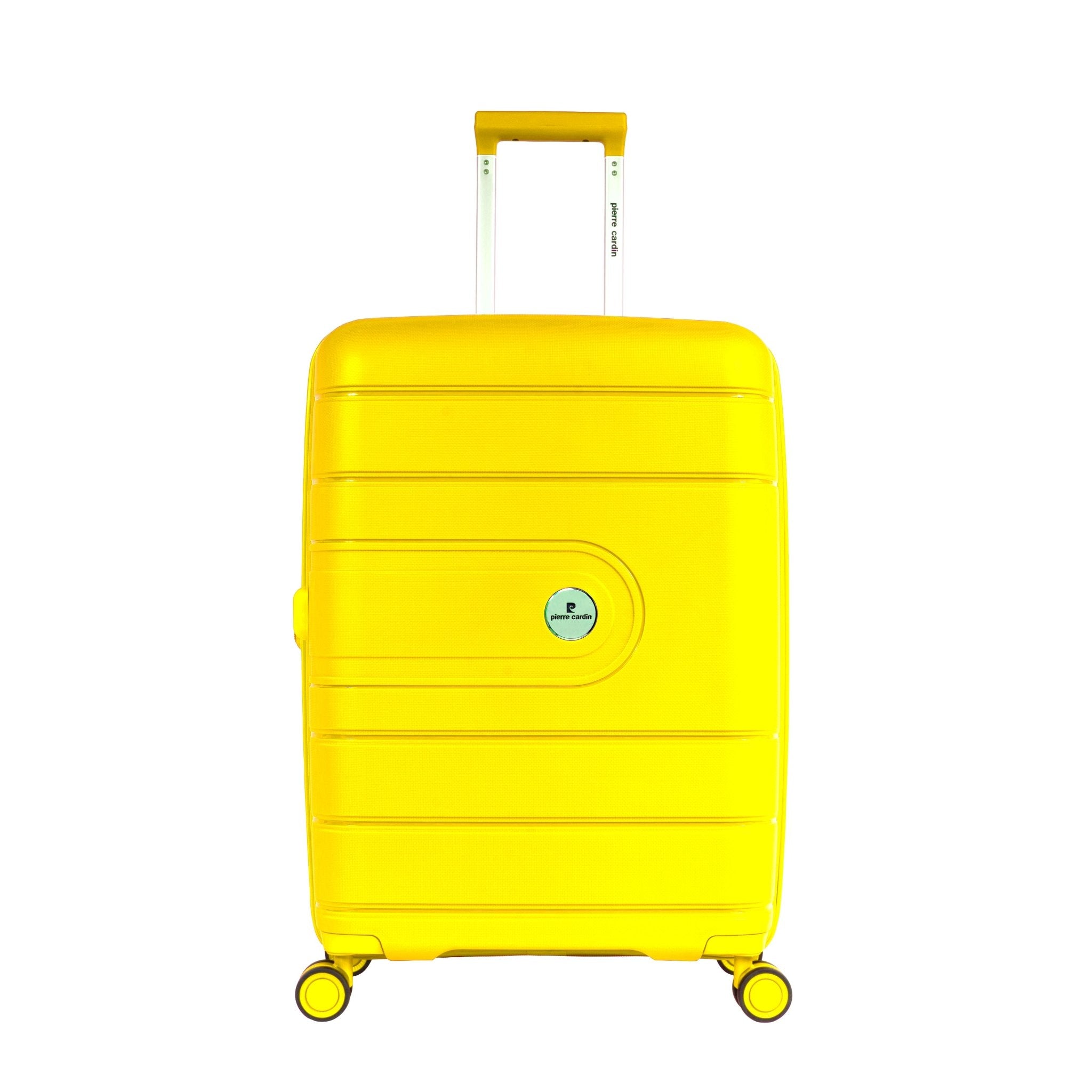 Pierre Cardin Upright Flexible/Hardcase Trolley Set of 4, Yellow - MOON - Luggage & Travel Accessories - Pierre Cardin - Pierre Cardin Upright Flexible/Hardcase Trolley Set of 4, Yellow - Luggage set - 6