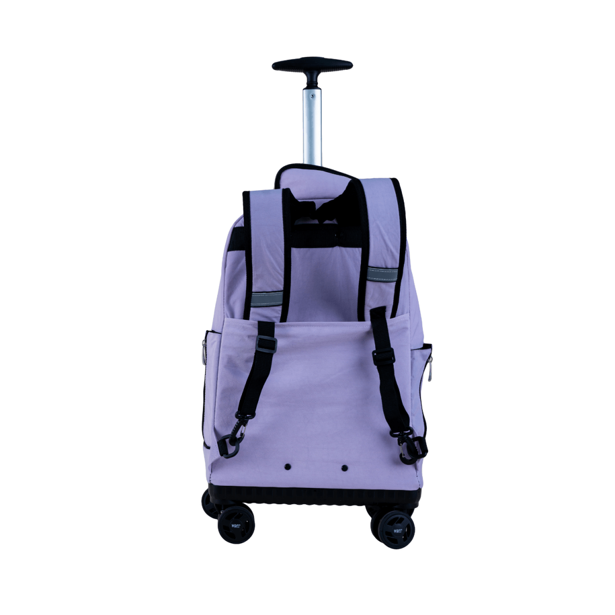 Purple 4 - Wheels School Backpack Trolley Set (Lunch bag & Pencil Case) - MOON - Back 2 School - Wires