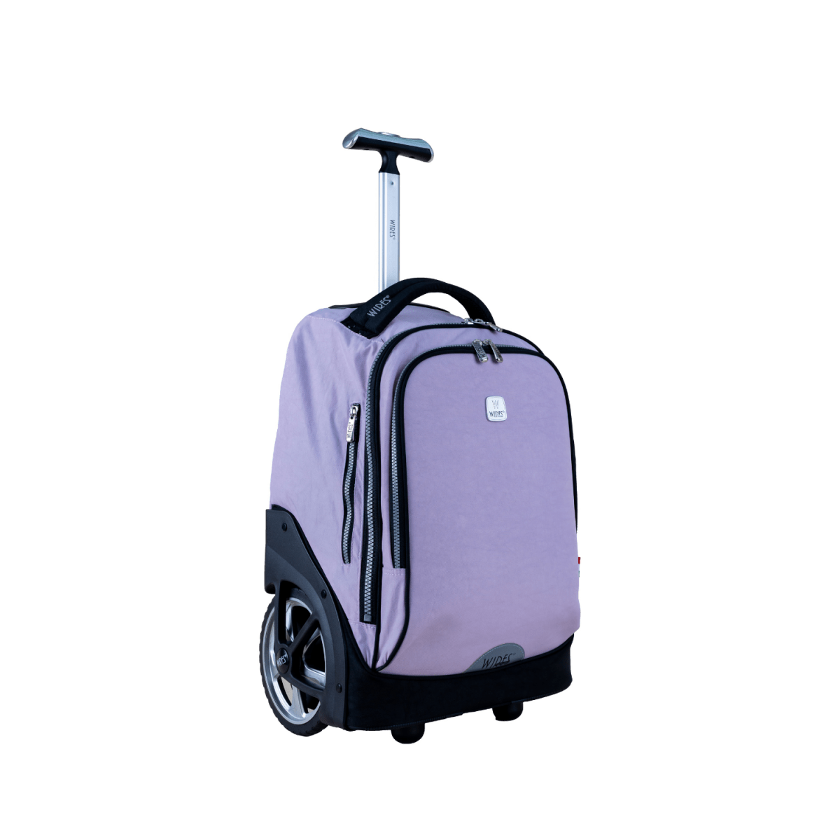 Purple Big Wheel School Bag Trolley Set of 3 (Lunch Bag & Pencil Case) - MOON - Back 2 School - Wires