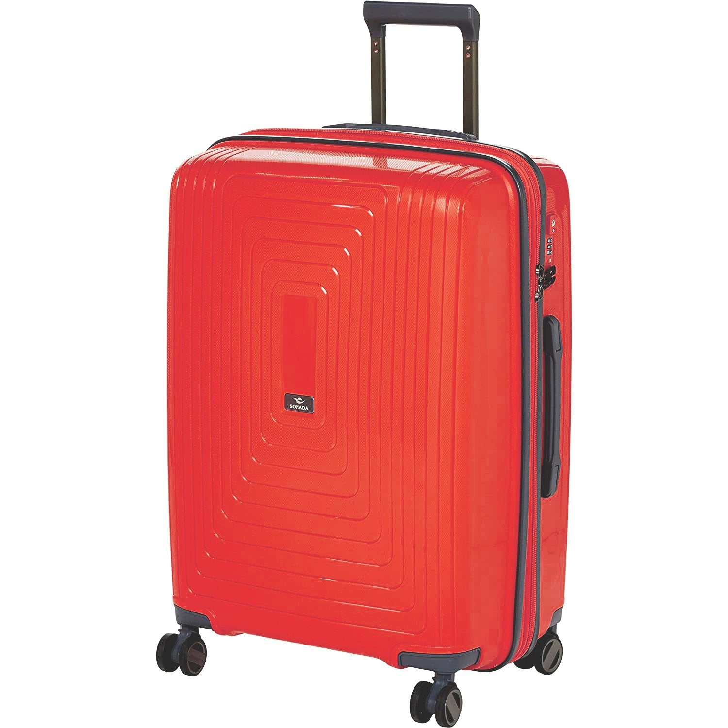 York Hardcase Luggage Set of 4 - Red