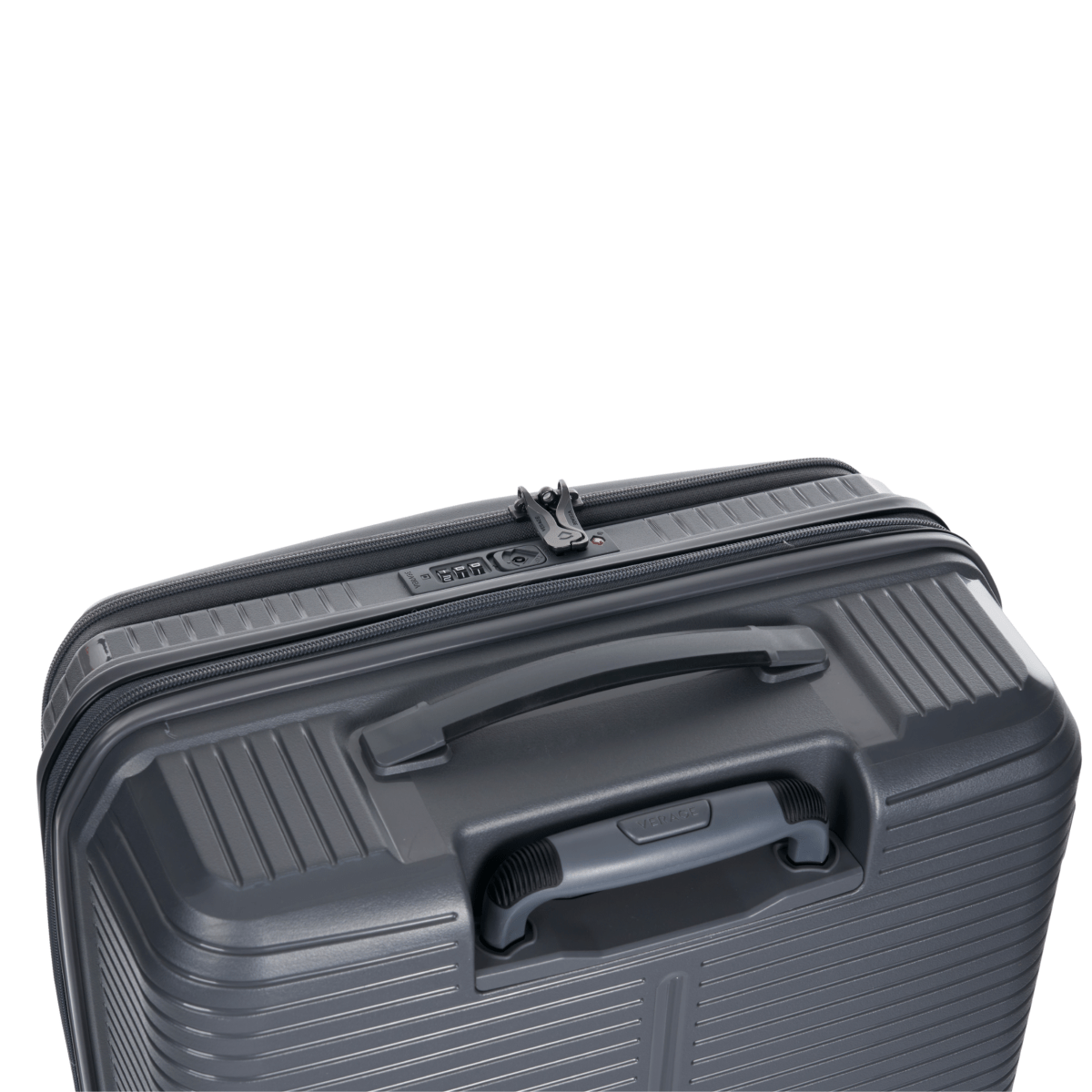 Rome Monti - Front Pocket Opening Suitcase Set of 3 Charcoal - MOON - Luggage & Travel Accessories - Verage