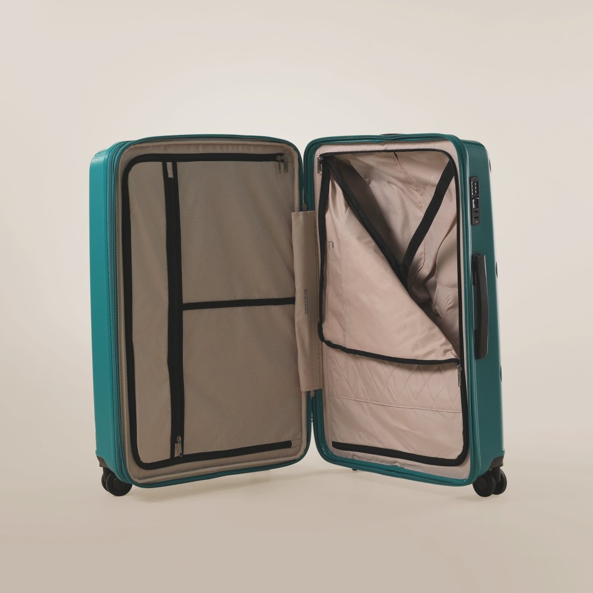 Signature Suitcase Trolley Set of 4, Teal - MOON - Luggage & Travel Accessories - Pierre Cardin