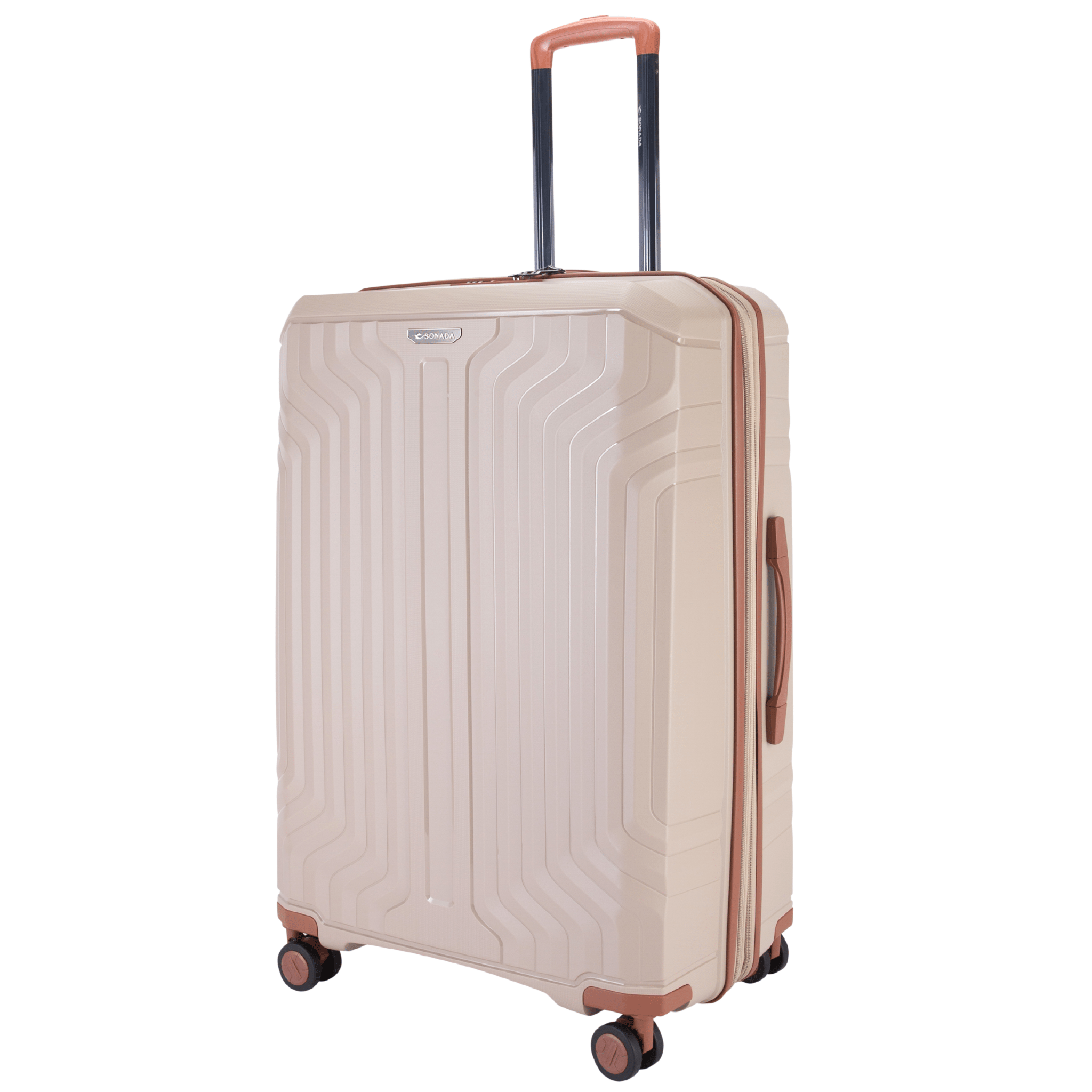 Sirius PP Hardcase Trolley Set of 4, Beige - MOON - Luggage & Travel Accessories - Sonada