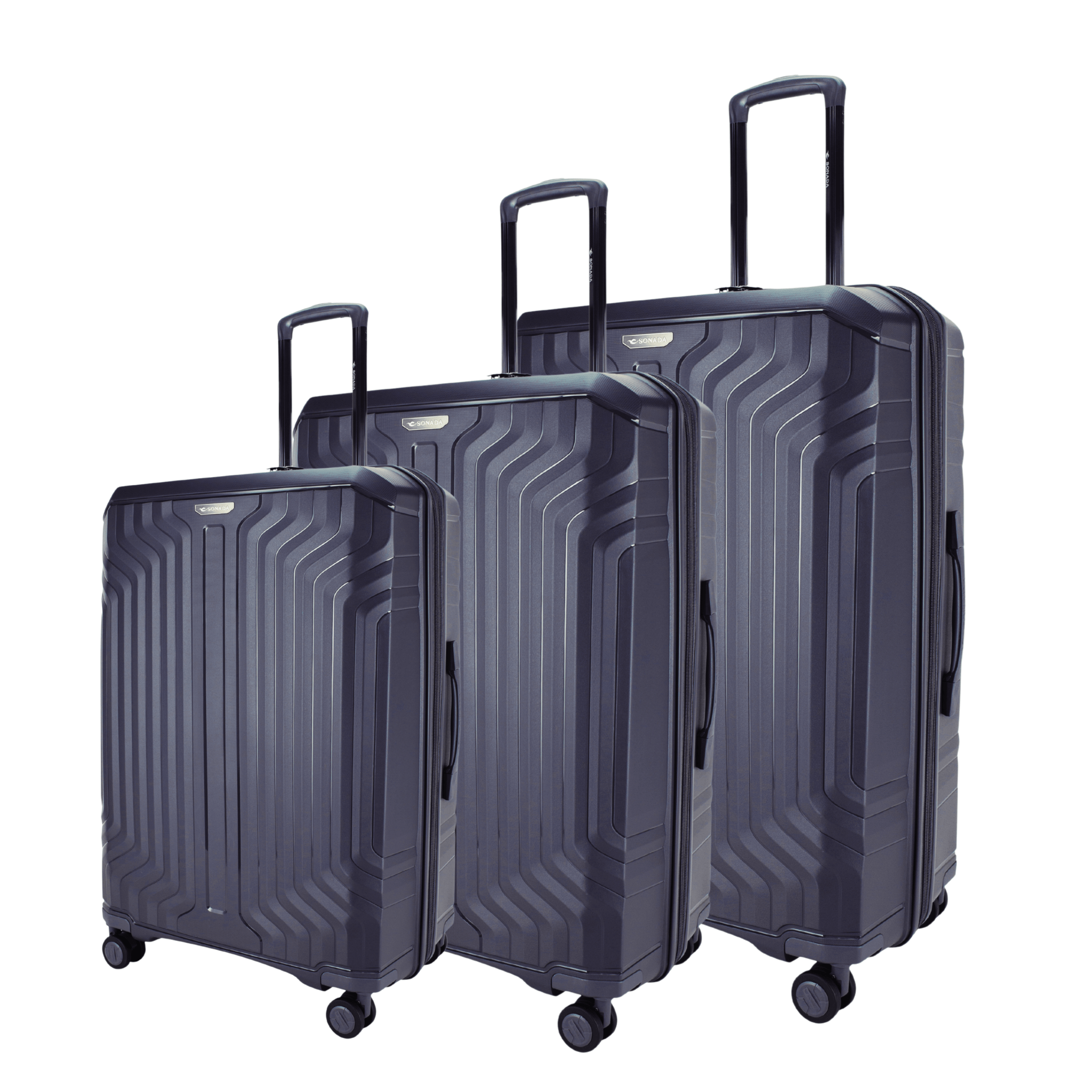 Sirius PP Hardcase Trolley Set of 4, Nature White - MOON - Luggage & Travel Accessories - Sonada