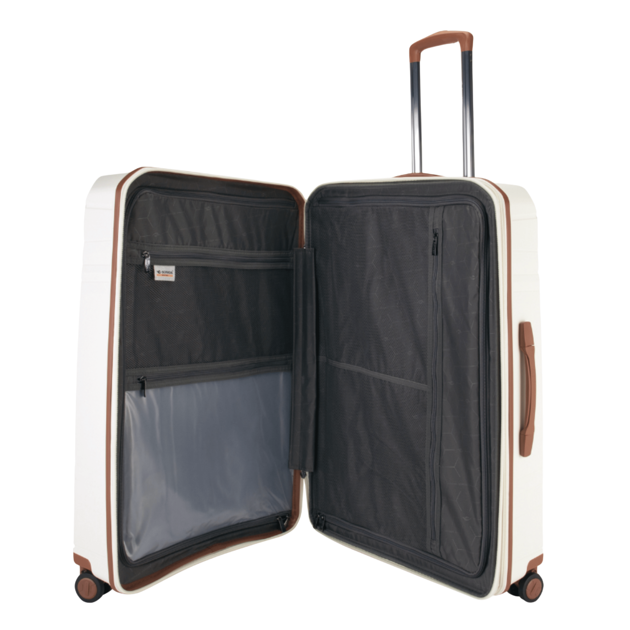 Sirius PP Hardcase Trolley Set of 4, Nature White - MOON - Luggage & Travel Accessories - Sonada