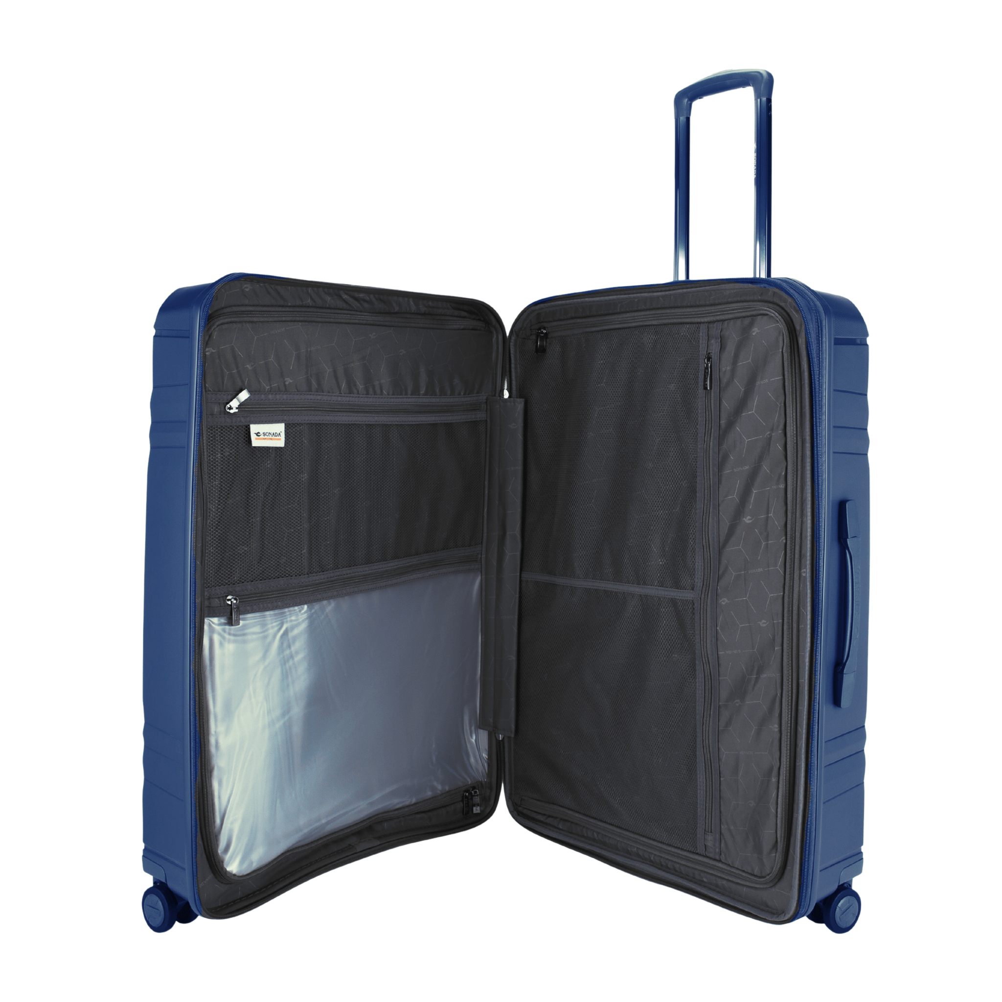 Sirius PP Hardcase Trolley Set of 4, Navy - MOON - Luggage & Travel Accessories - Sonada