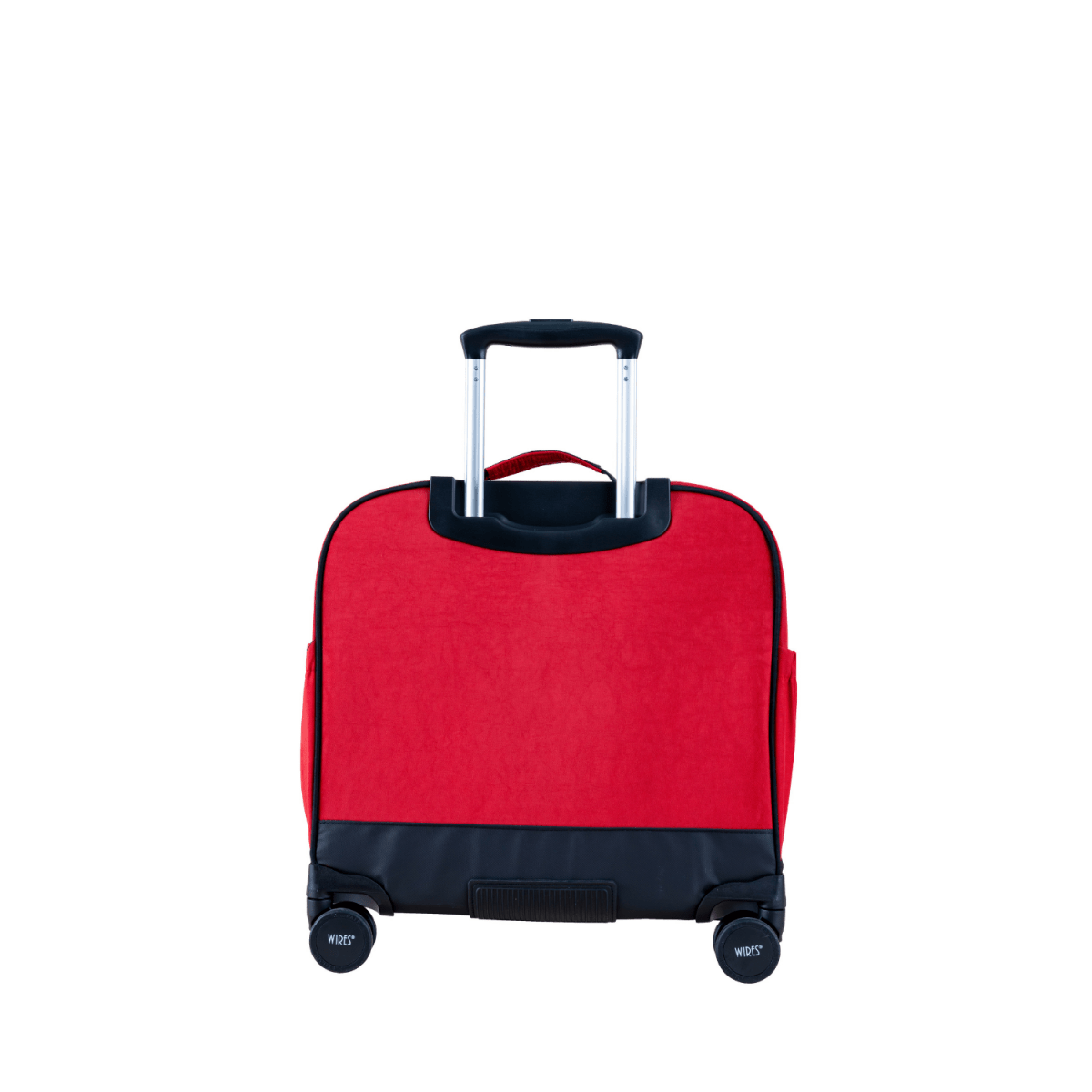 Solid Red 8 Wheels School Bag Trolley Set of 4(Lunch Bag & Pencil Case)+Lunch Box - MOON - Back 2 School - Wires