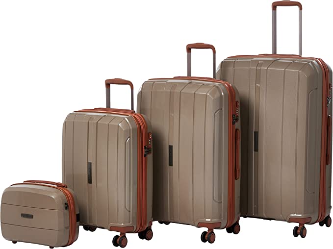 Sonada Hardcase Unbreakable Trolly Set of 4-CS97749 Black - MOON - Luggage & Travel Accessories - Sonada - Sonada Hardcase Unbreakable Trolly Set of 4-CS97749 Black - Beige - Luggage - 8