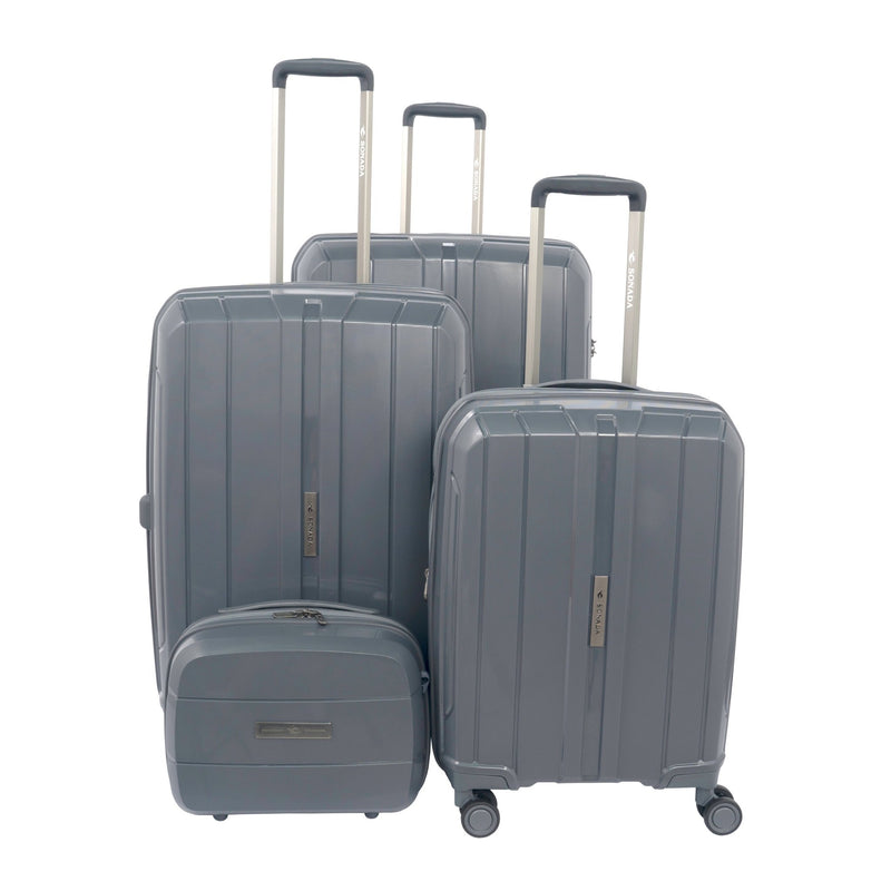 Sonada Hardcase Unbreakable Trolly Set of 4-CS97749 Black - MOON - Luggage & Travel Accessories - Sonada - Sonada Hardcase Unbreakable Trolly Set of 4-CS97749 Black - Grey - Luggage - 6