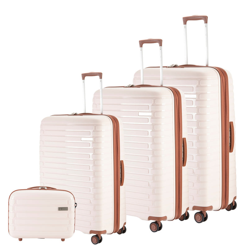Sonada Meteor Collection,Unbreakable Set of 3 + Beauty Case - Black - MOON - Luggage & Travel Accessories - Sonada - Sonada Meteor Collection,Unbreakable Set of 3 + Beauty Case - Black - Pink - Luggage set - 6