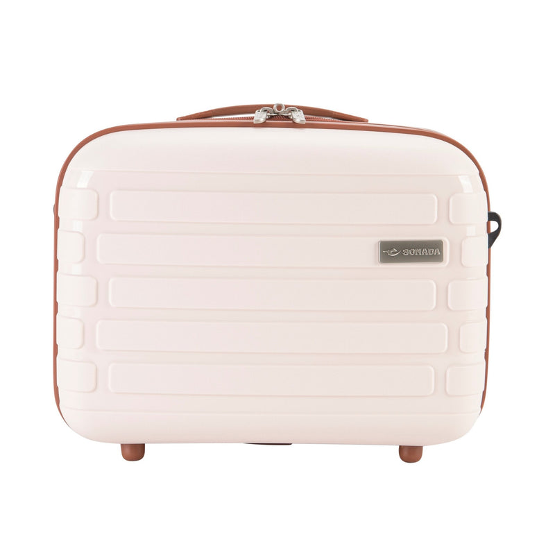Sonada Meteor Collection,Unbreakable Set of 3 + Beauty Case - Soft Pink - MOON - Luggage & Travel Accessories - Sonada - Sonada Meteor Collection,Unbreakable Set of 3 + Beauty Case - Soft Pink - Pink - Luggage set - 6
