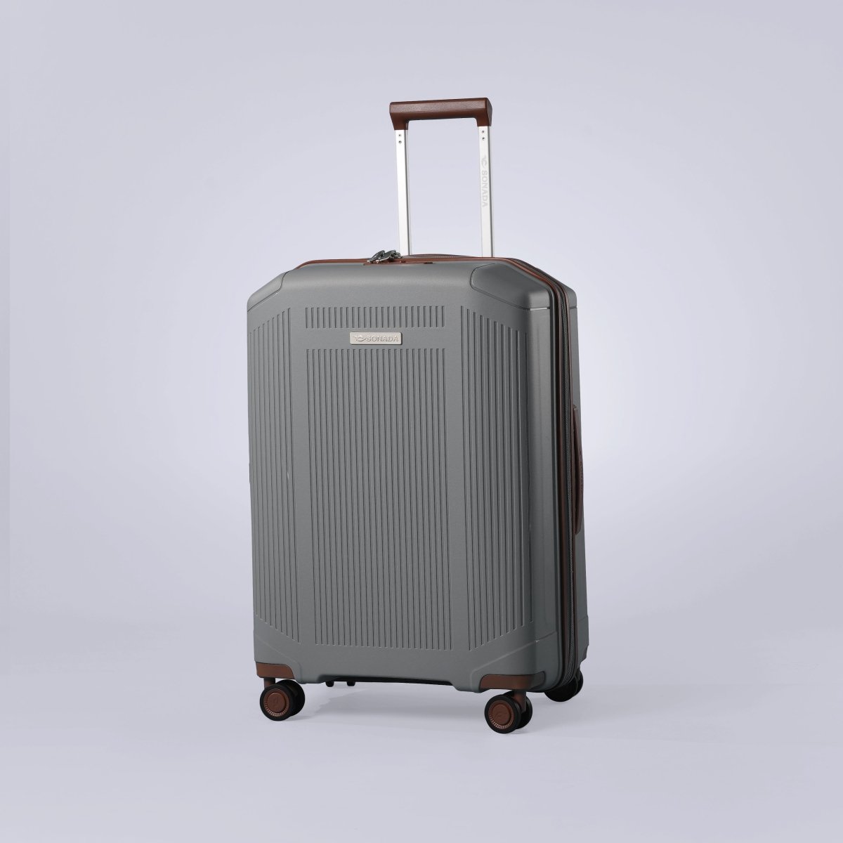 Sonada Milan Suitcases Trolley Large 28inch, 80cm - Silver - MOON - Luggage & Travel Accessories - Sonada