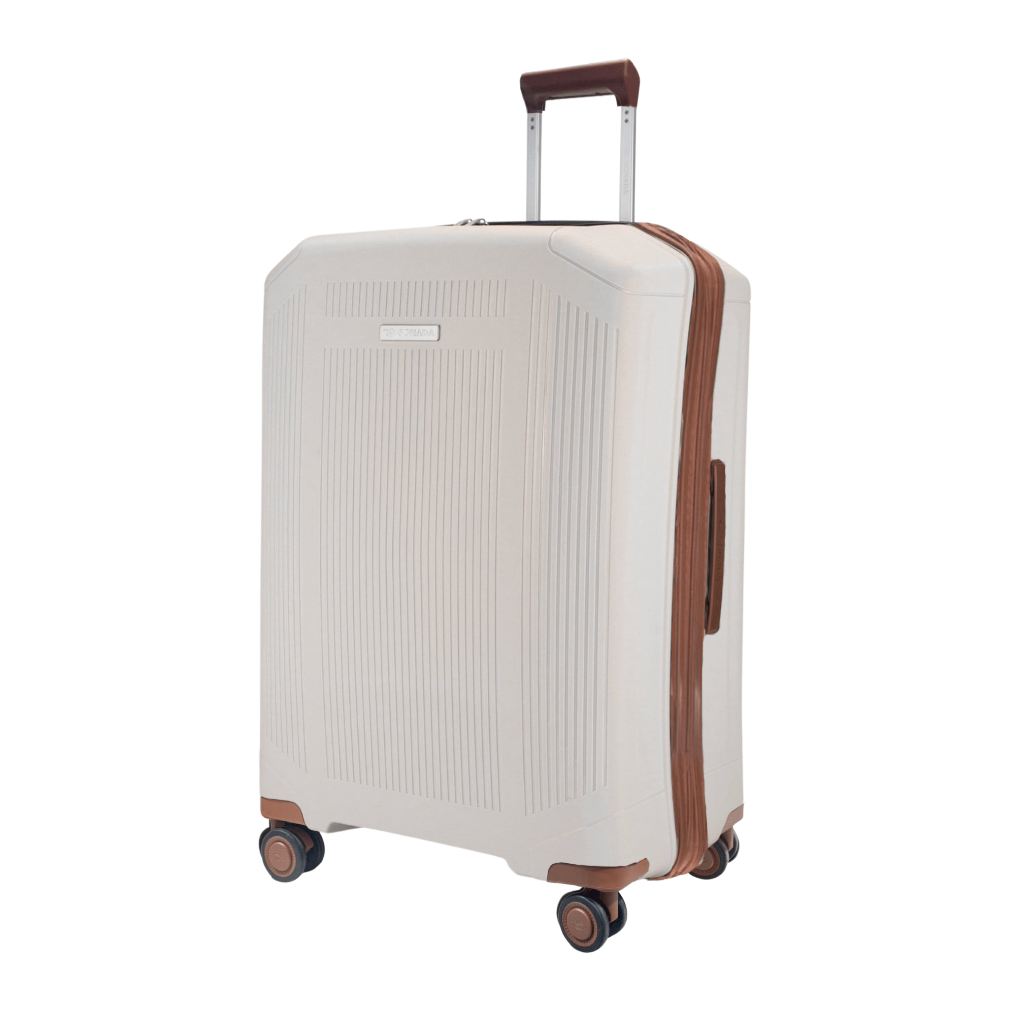 Sonada Milan Suitcases Trolley Set of 4, White - MOON - Luggage & Travel Accessories - Sonada
