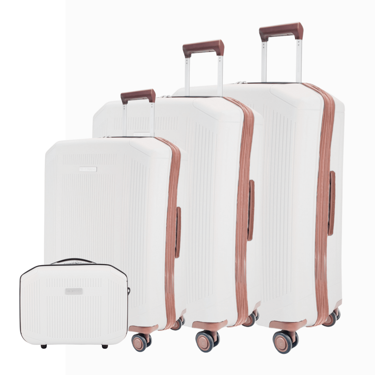 Sonada Milan Suitcases Trolley Set of 4, Yellow - MOON - Luggage & Travel Accessories - Sonada