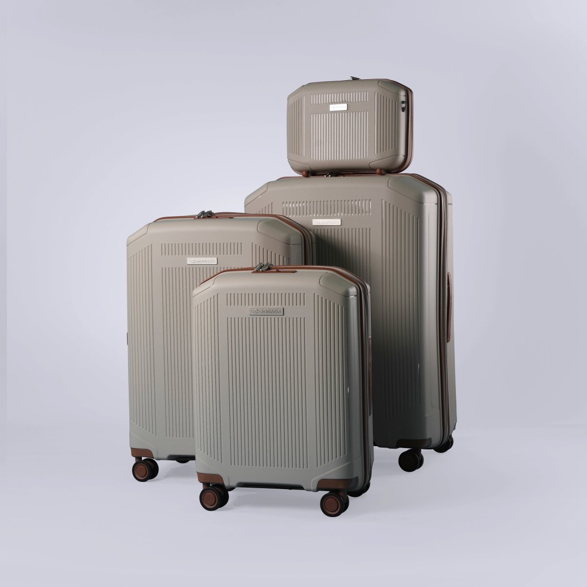 Sonada Milan Suitcases Trolley Set of 4, Yellow - MOON - Luggage & Travel Accessories - Sonada