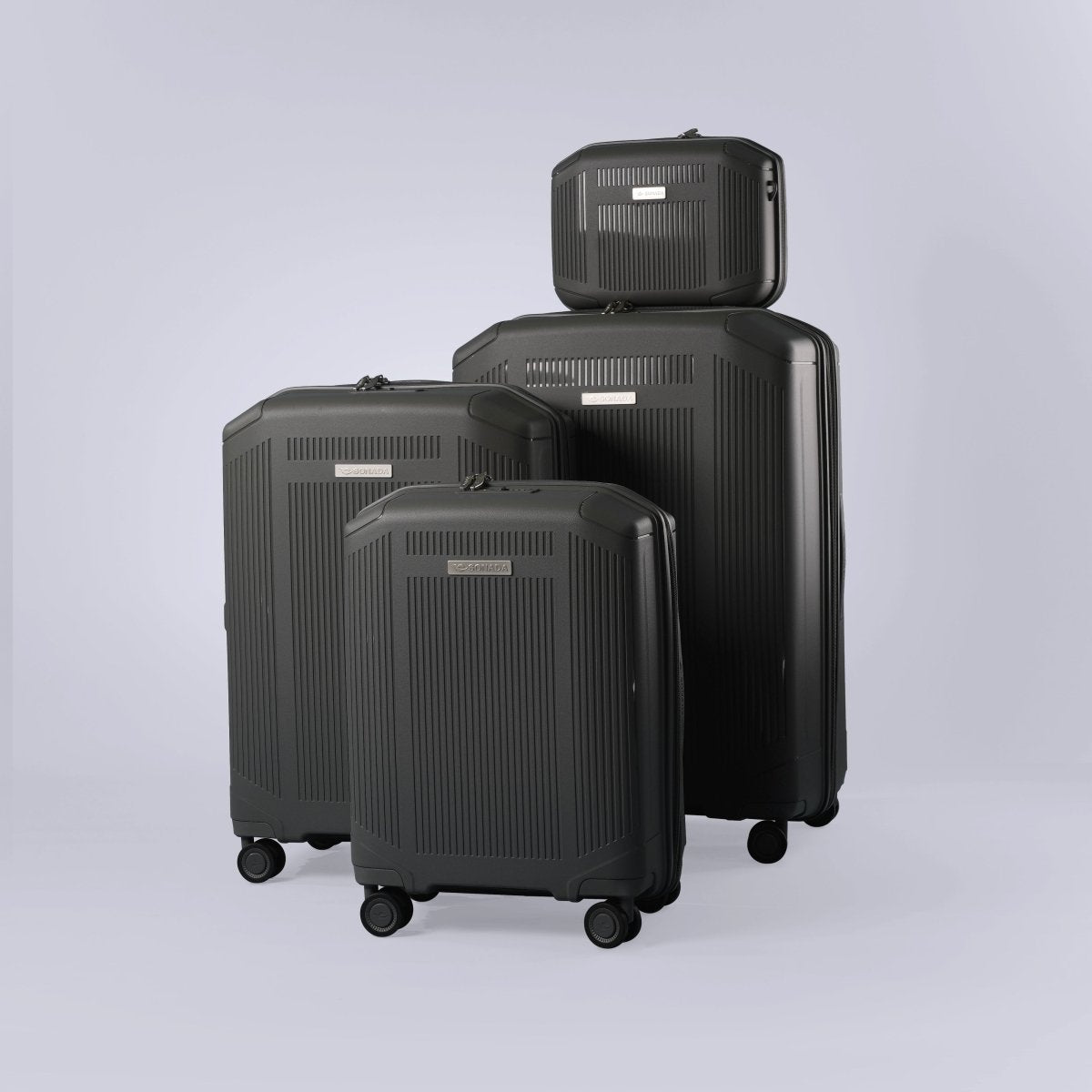 Sonada Milan Suitcases Trolley Set of 4, Yellow - MOON - Luggage & Travel Accessories - Sonada