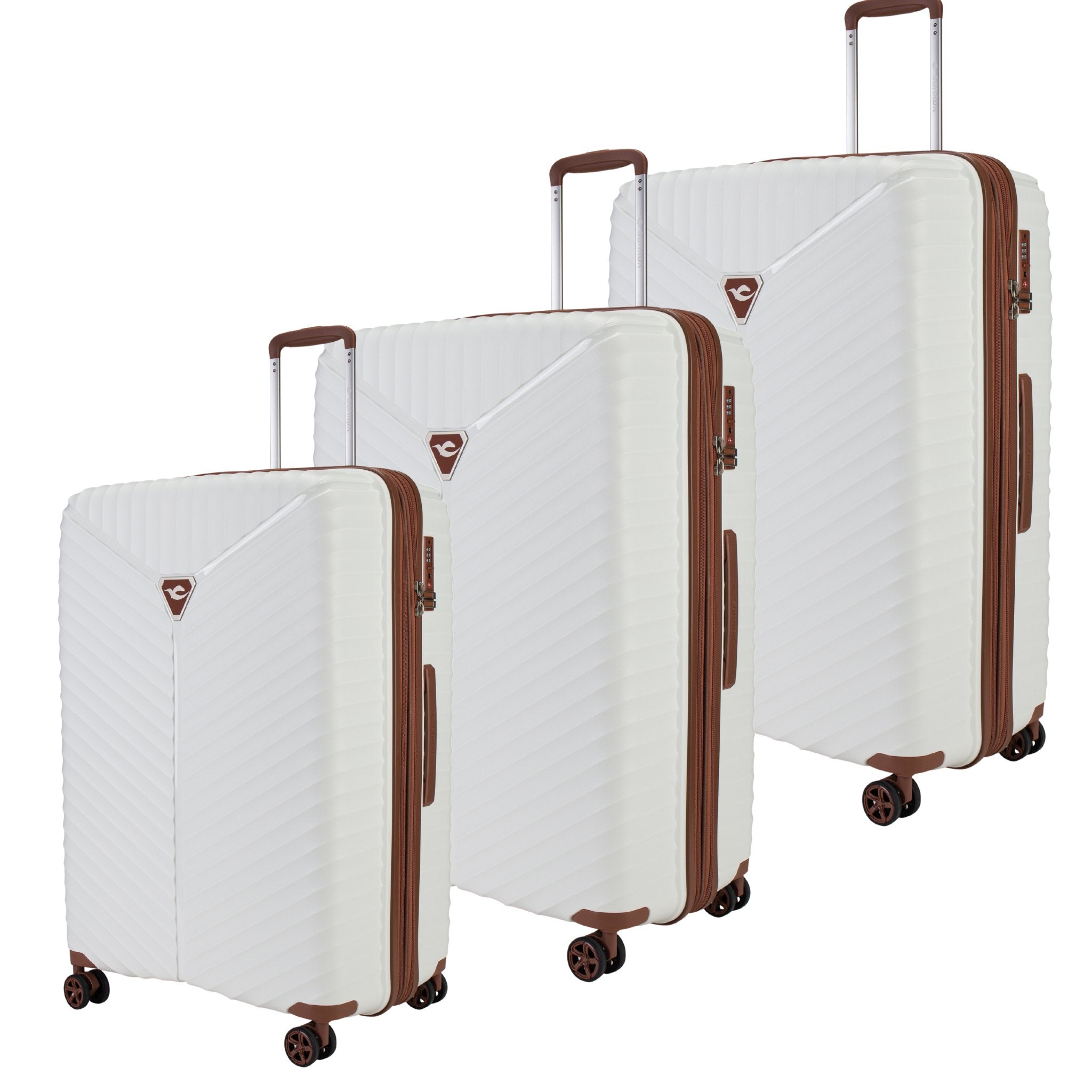 Sonada Turin Collection,Unbreakable Set of 3 + Beauty Case - BlueBerry - MOON - Luggage & Travel Accessories - Sonada - Sonada Turin Collection,Unbreakable Set of 3 + Beauty Case - BlueBerry - White - Luggage Set - 9