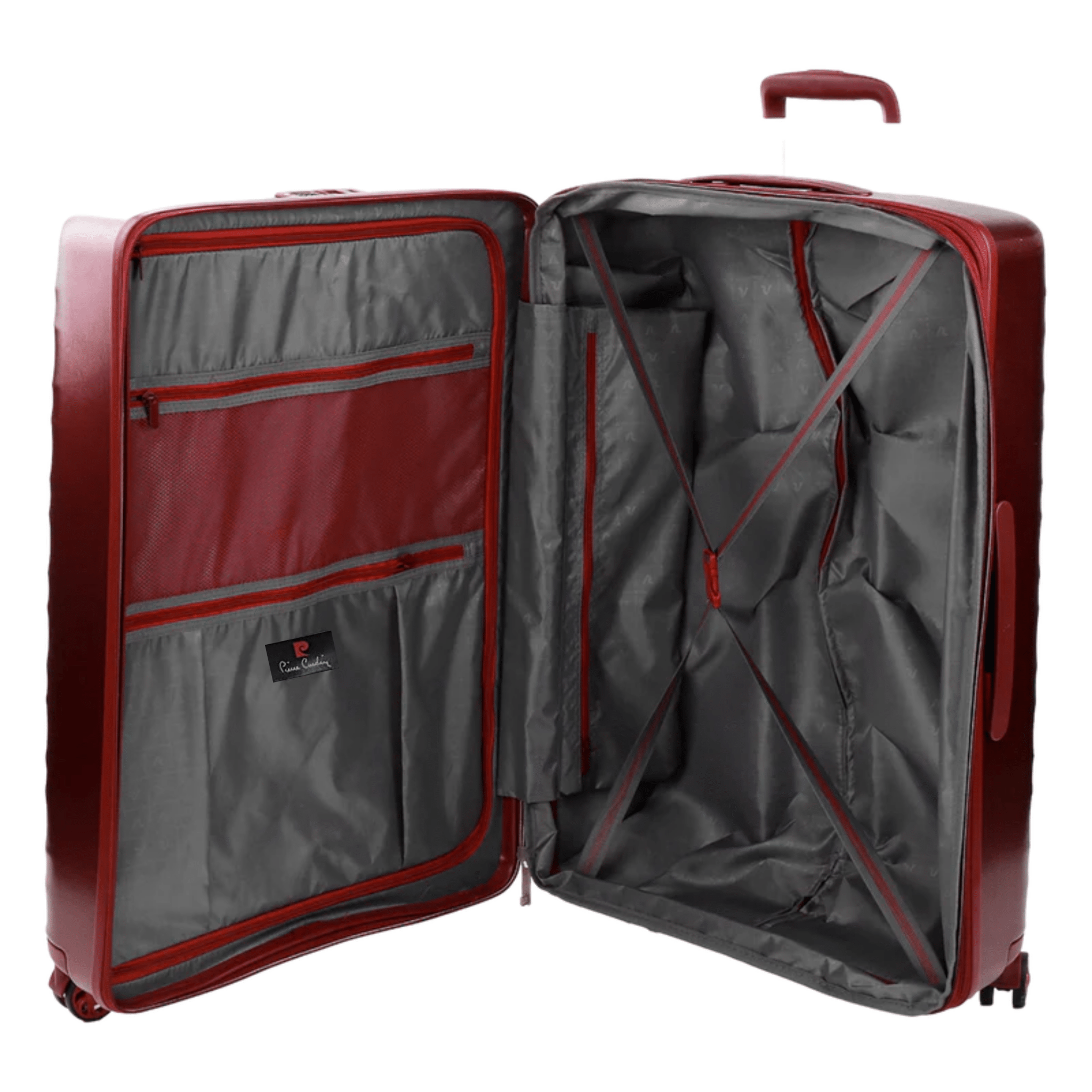 Stella Suitcase Set of 3 - Burgundy - MOON - Luggage & Travel Accessories - Pierre Cardin