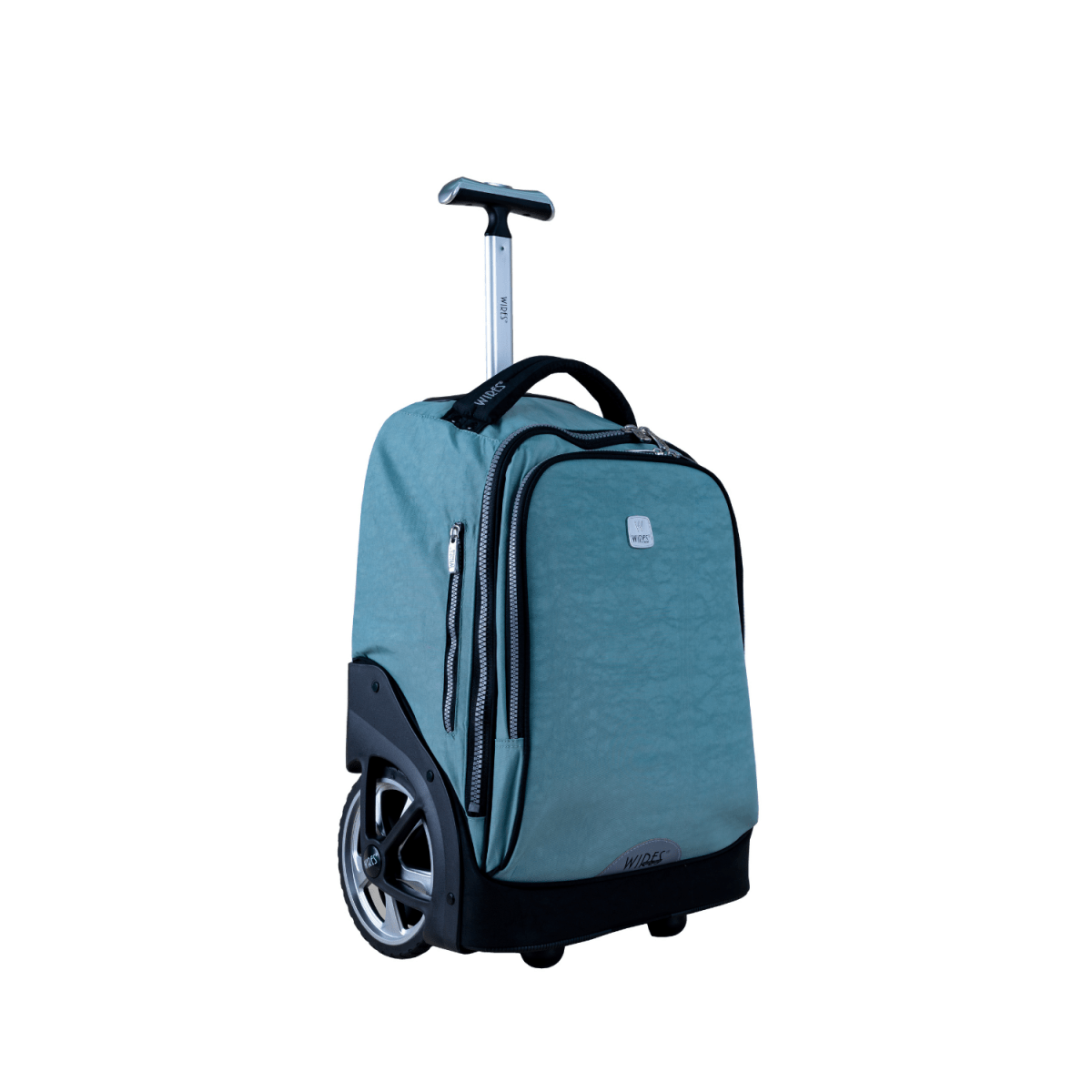 Teal Big Wheel School Bag Trolley Set of 3 (Lunch Bag & Pencil Case) - MOON - Back 2 School - Wires