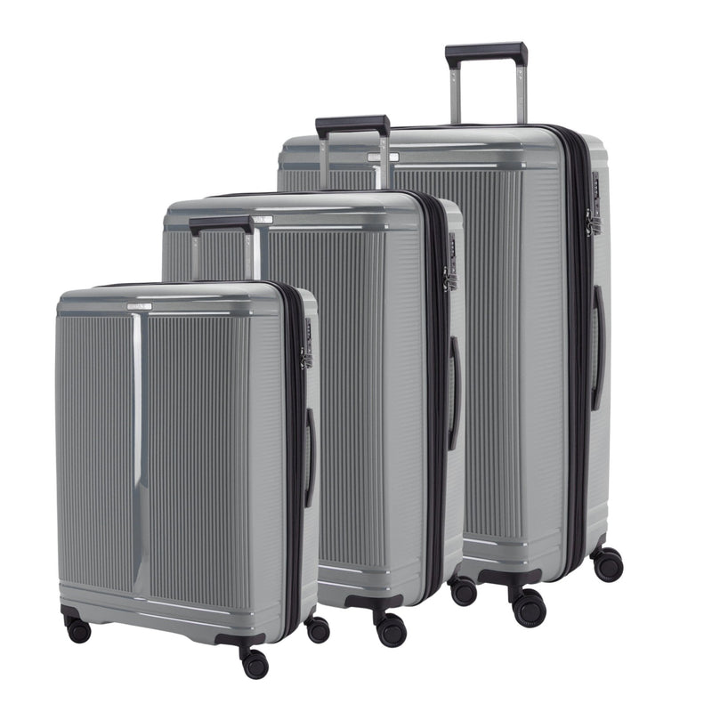 Track Oxford Collection,Unbreakable Set of 3 + Beauty Case - Black - MOON - Luggage & Travel Accessories - Track - Track Oxford Collection,Unbreakable Set of 3 + Beauty Case - Black - Dark Grey - Luggage Set - 7