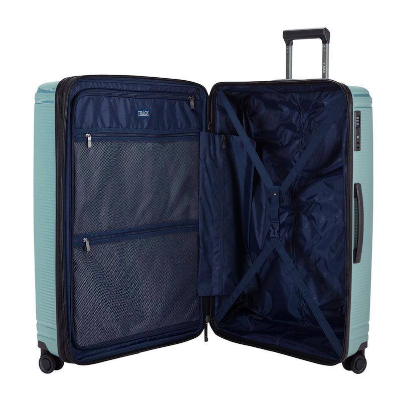 Track Oxford Collection,Unbreakable Set of 3 + Beauty Case - GreyBlue - MOON - Luggage & Travel Accessories - Track - Track Oxford Collection,Unbreakable Set of 3 + Beauty Case - GreyBlue - Turquoise - Luggage Set - 5
