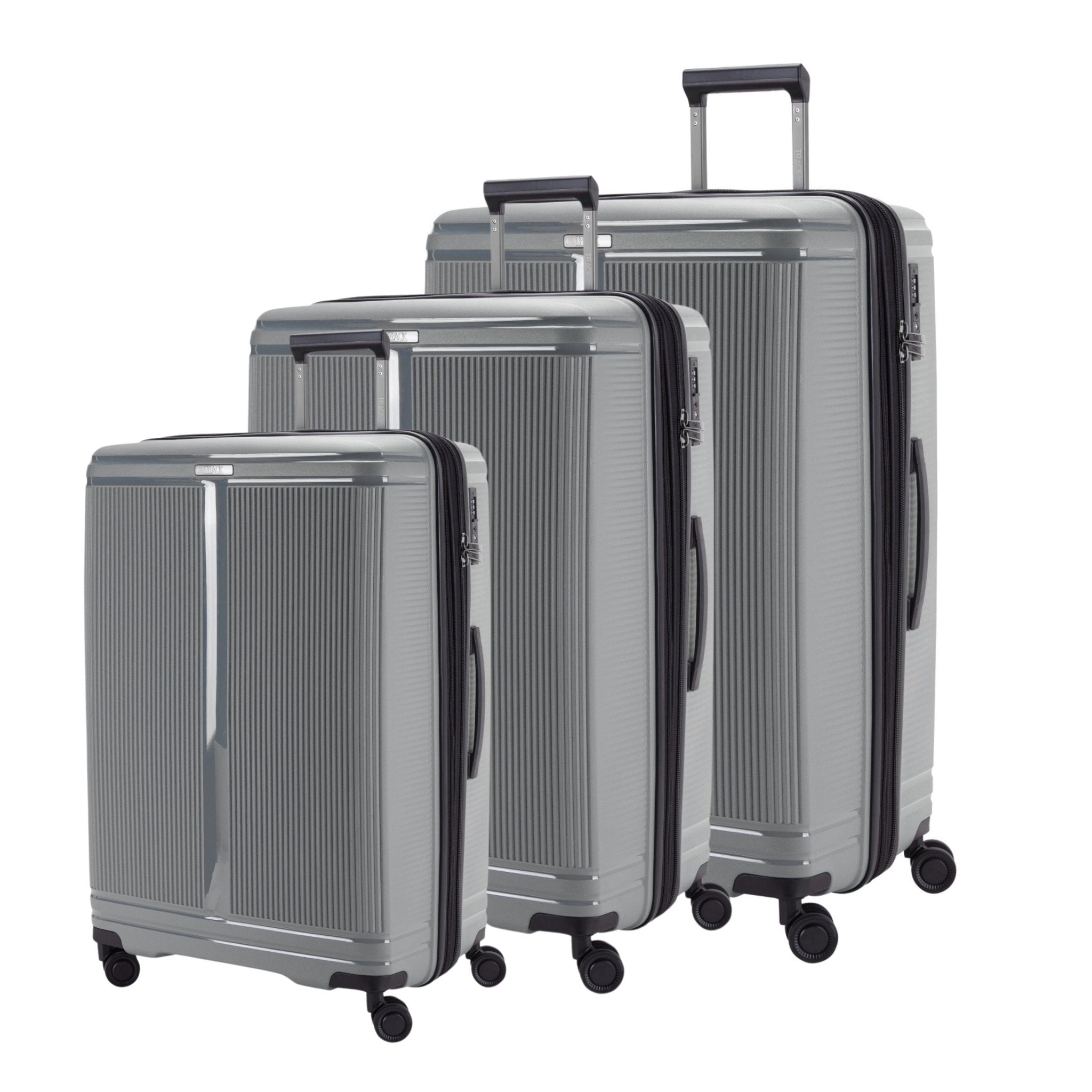 Track Oxford Collection,Unbreakable Set of 3 + Beauty Case - Red - MOON - Luggage & Travel Accessories - Track - Track Oxford Collection,Unbreakable Set of 3 + Beauty Case - Red - Luggage Set - 6