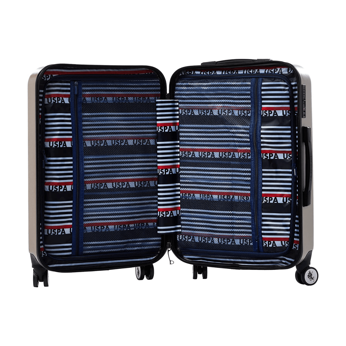 U.S POLO ASSN Hardsuitcase Set of 3 - Beige - MOON - Luggage & Travel Accessories - US POLO