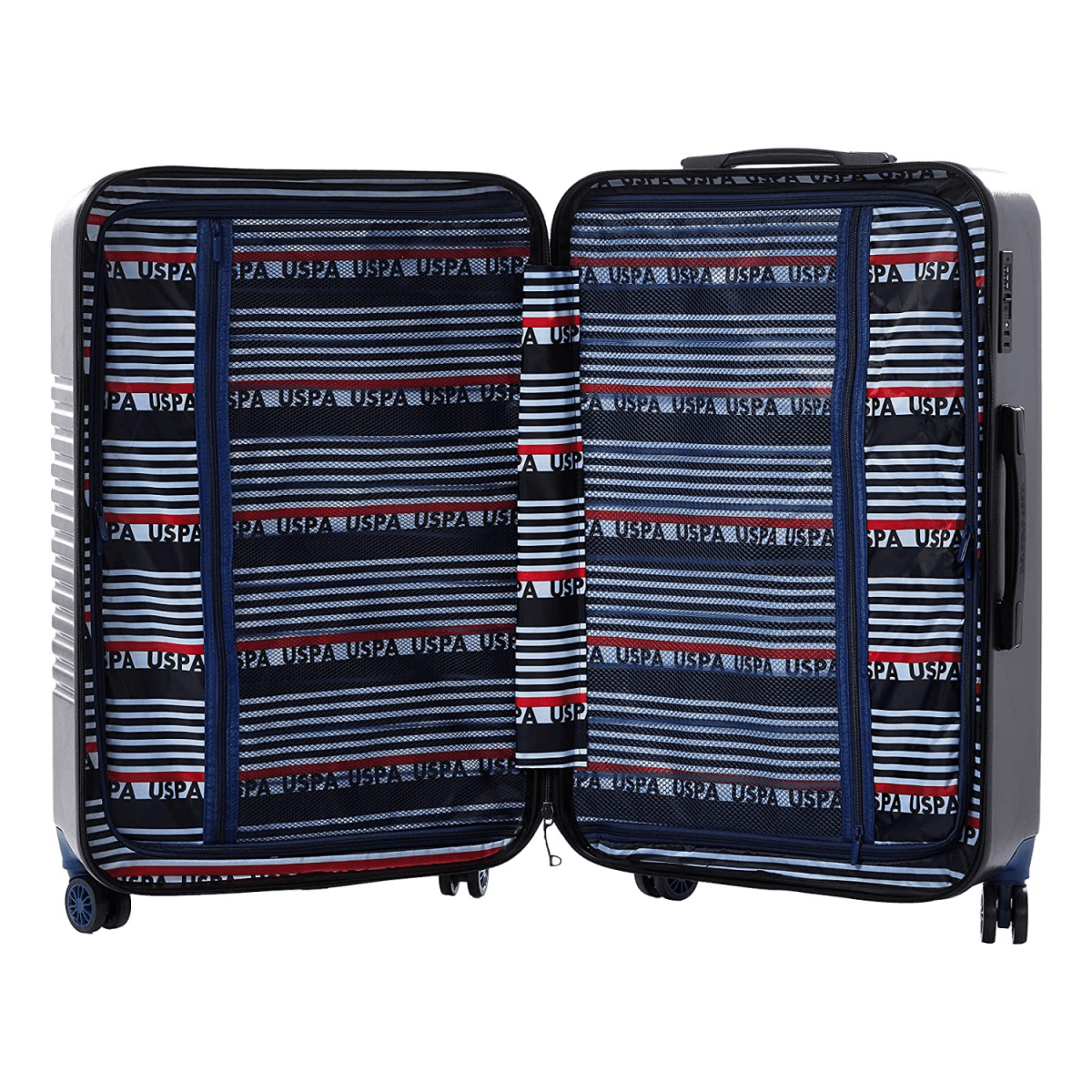 U.S POLO ASSN Hardsuitcase Set of 3 - Black - MOON - Luggage & Travel Accessories - US POLO