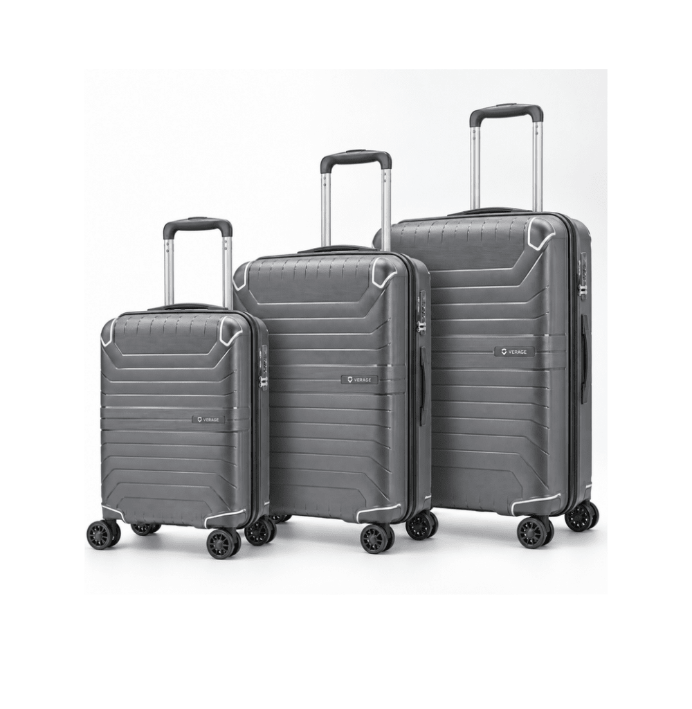 V-Echo Suitcase Trolley Set of 3- Grey - MOON - Luggage & Travel Accessories - Verage