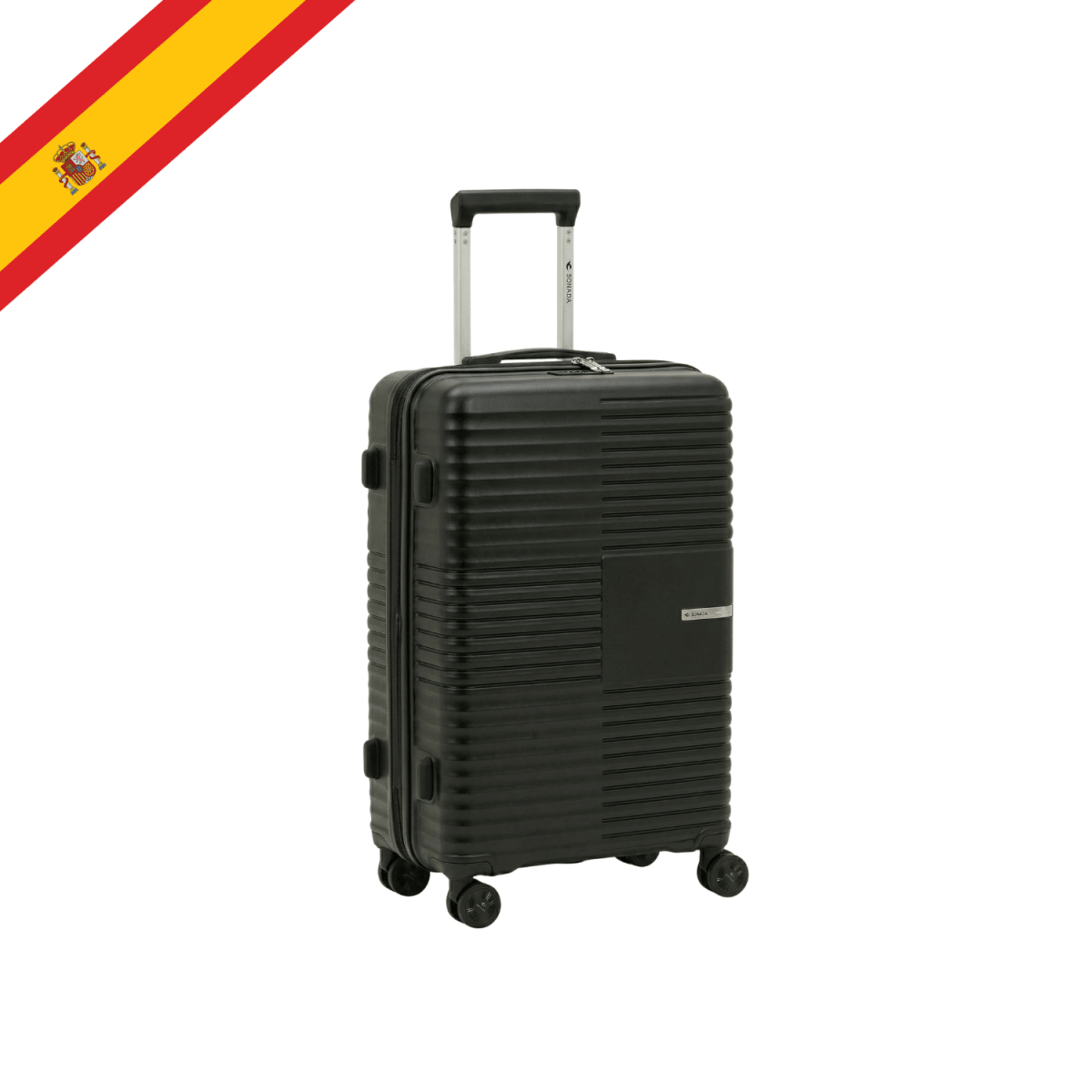 Valencia Hardside Luggage Set of 3 in Black - MOON - Luggage - Sonada