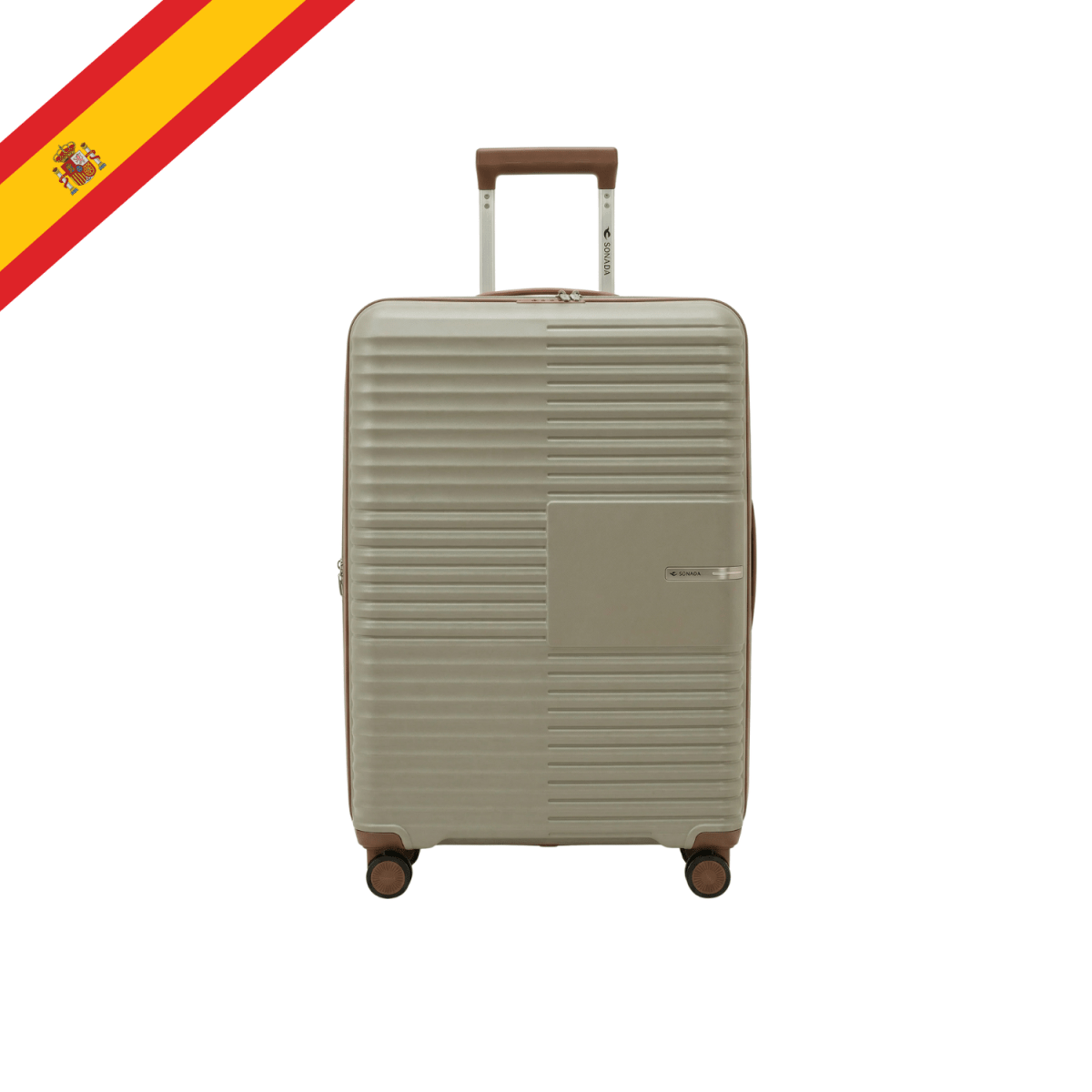 Valencia Hardside Luggage Set of 3 in Champagne - MOON - Luggage - Sonada