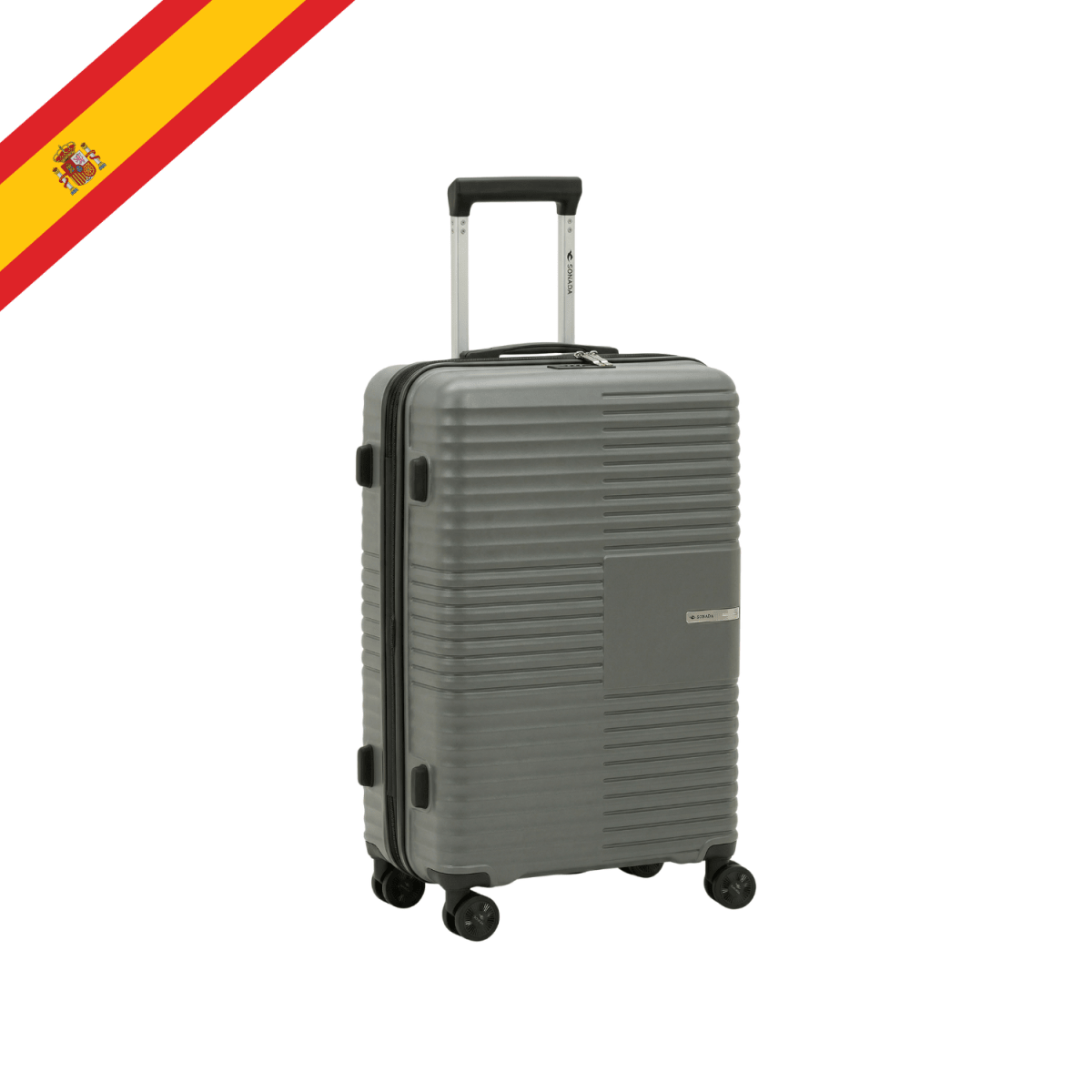 Valencia Hardside Luggage Set of 3 in Dark Grey - MOON - Luggage - Sonada