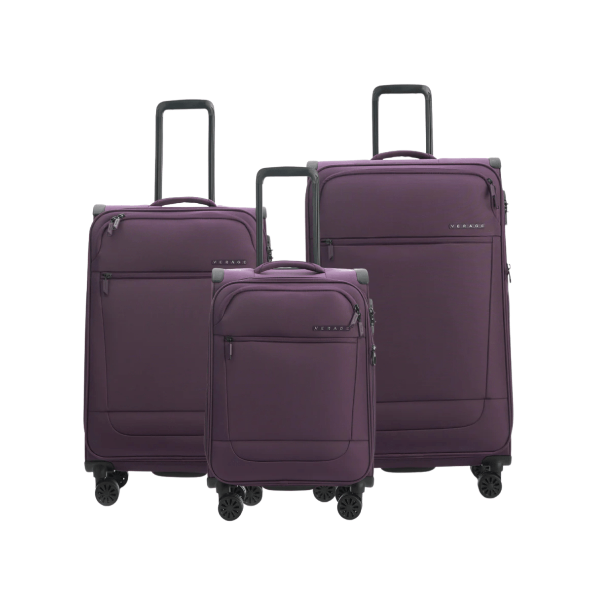Verage Softcase Trolley Set Of 3 Grey - MOON - Luggage & Travel Accessories - Verage