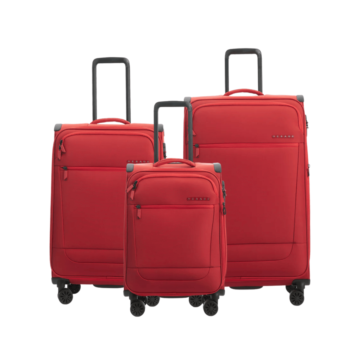 Verage Softcase Trolley Set Of 3 Grey - MOON - Luggage & Travel Accessories - Verage