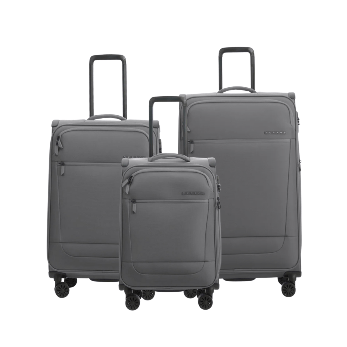 Verage Softcase Trolley Set Of 3 Grey - MOON - Luggage & Travel Accessories - Verage