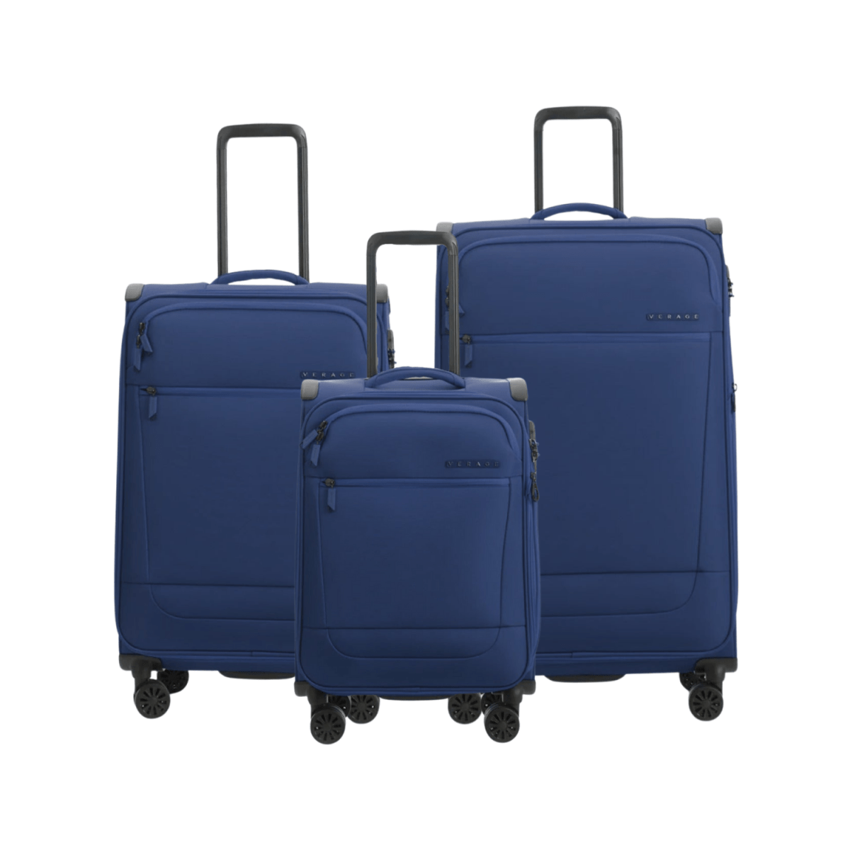 Verage Softcase Trolley Set of 3 Navy - MOON - Luggage & Travel Accessories - Verage