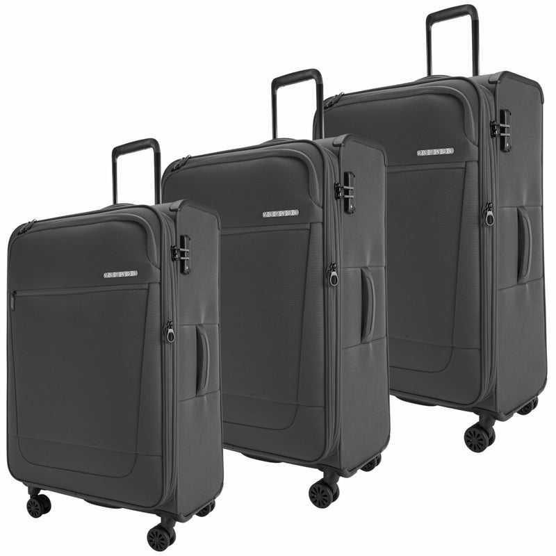 Verage Softcase Trolly-GM22001W Black - MOON - Luggage & Travel Accessories - Verage - Verage Softcase Trolly-GM22001W Black - Grey - Luggage set - 8