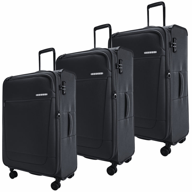 Verage Softcase Trolly-GM22001W Grey - MOON - Luggage & Travel Accessories - Verage - Verage Softcase Trolly-GM22001W Grey - Black - Luggage set - 8