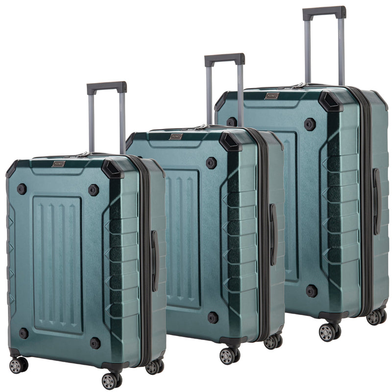 Verage Upright Collection Black Set Of 3 - MOON - Luggage & Travel Accessories - Verage - Verage Upright Collection Black Set Of 3 - Green - Luggage set - 7