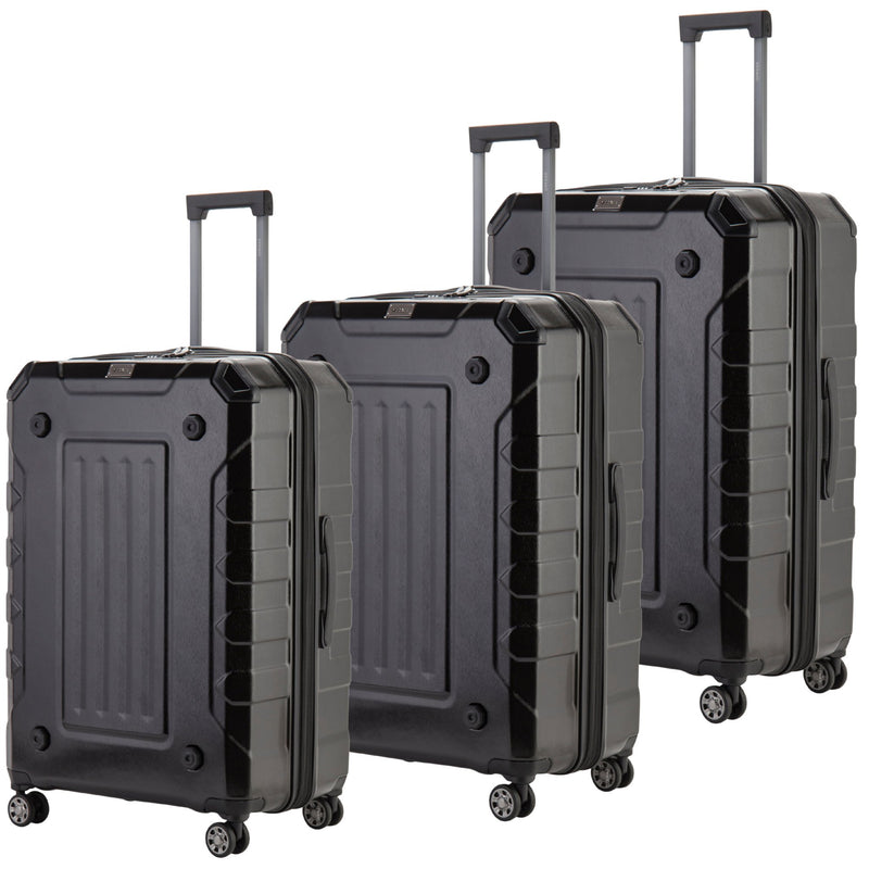 Verage Upright Collection Black Set Of 3 - MOON - Luggage & Travel Accessories - Verage - Verage Upright Collection Black Set Of 3 - Black - Luggage set - 1